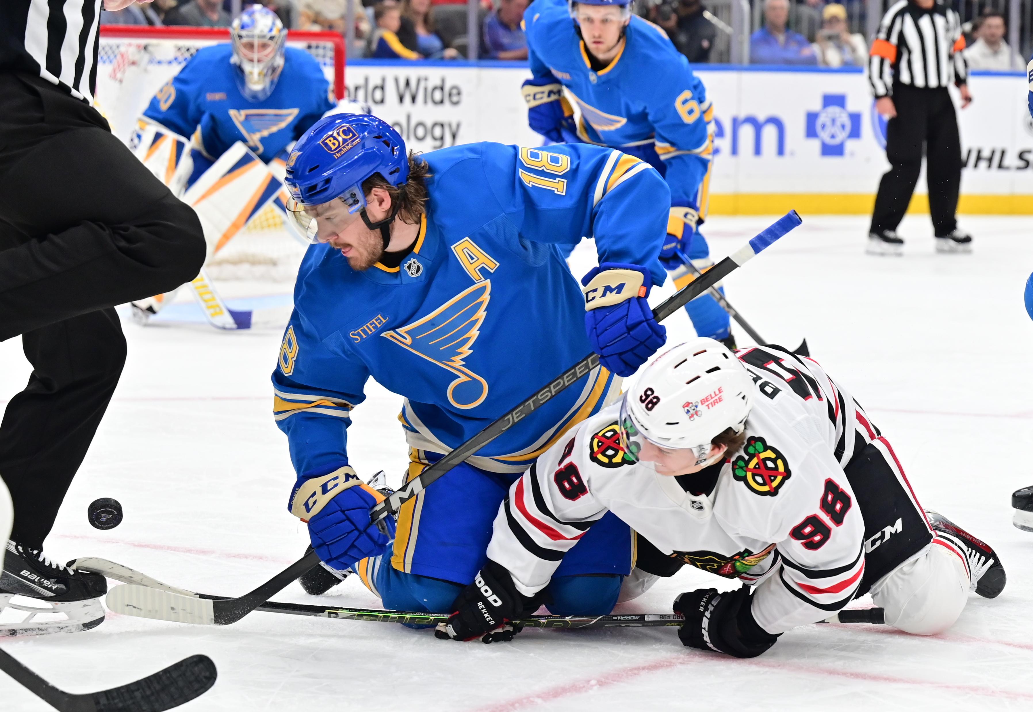 NHL: MAR 22 Blackhawks at Blues