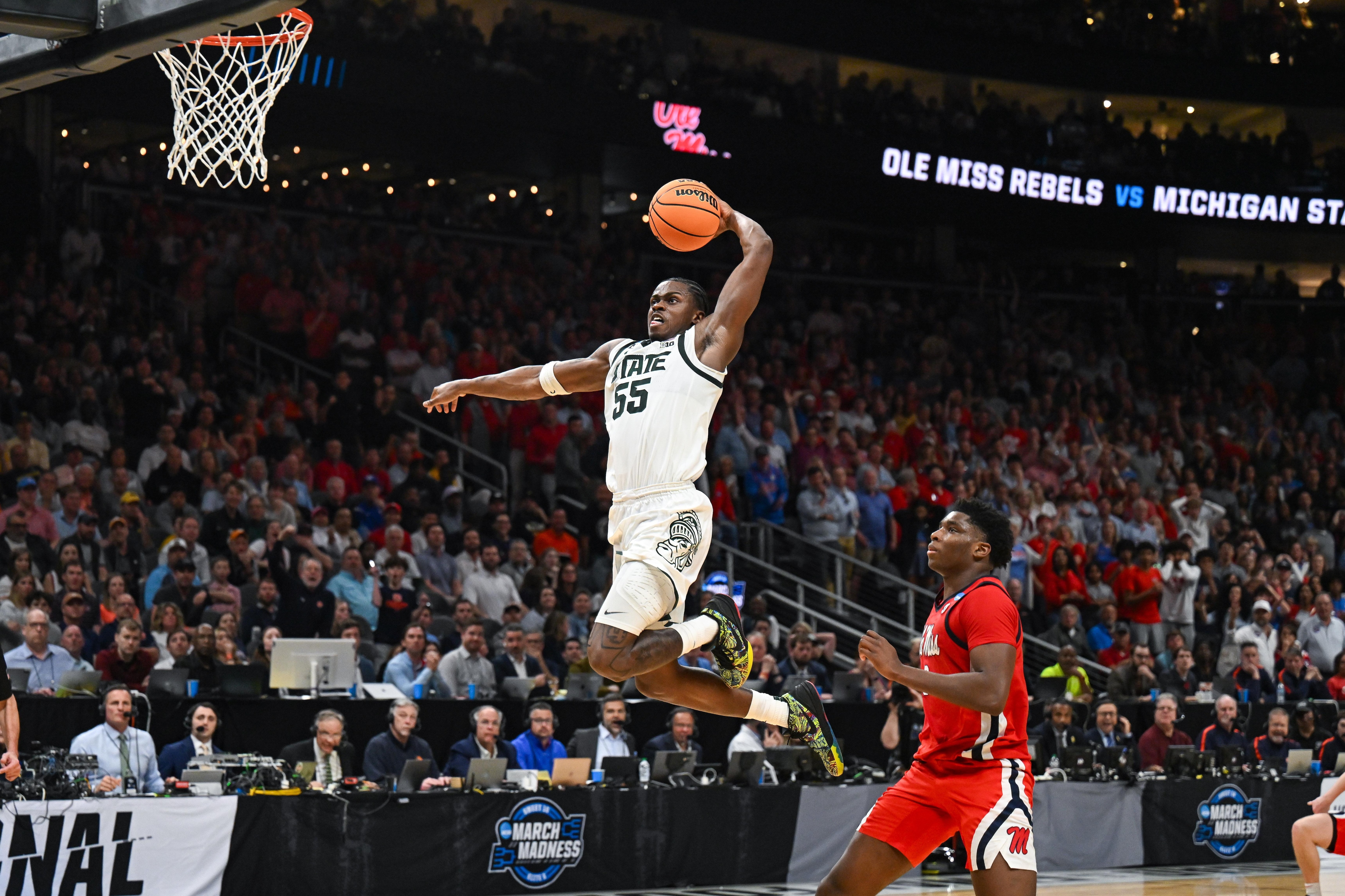 NCAA BASKETBALL: MAR 28 Div I Men's Championship - Sweet Sixteen - Ole Miss vs Michigan State