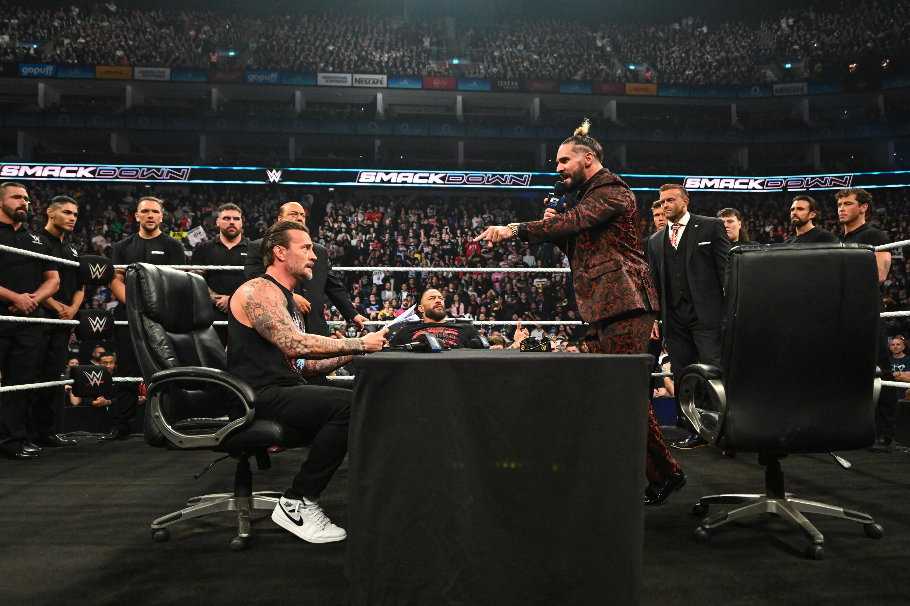 WWE's CM Punk, Seth Rollins Get in Heated Altercation On Video During Fanatics Fest