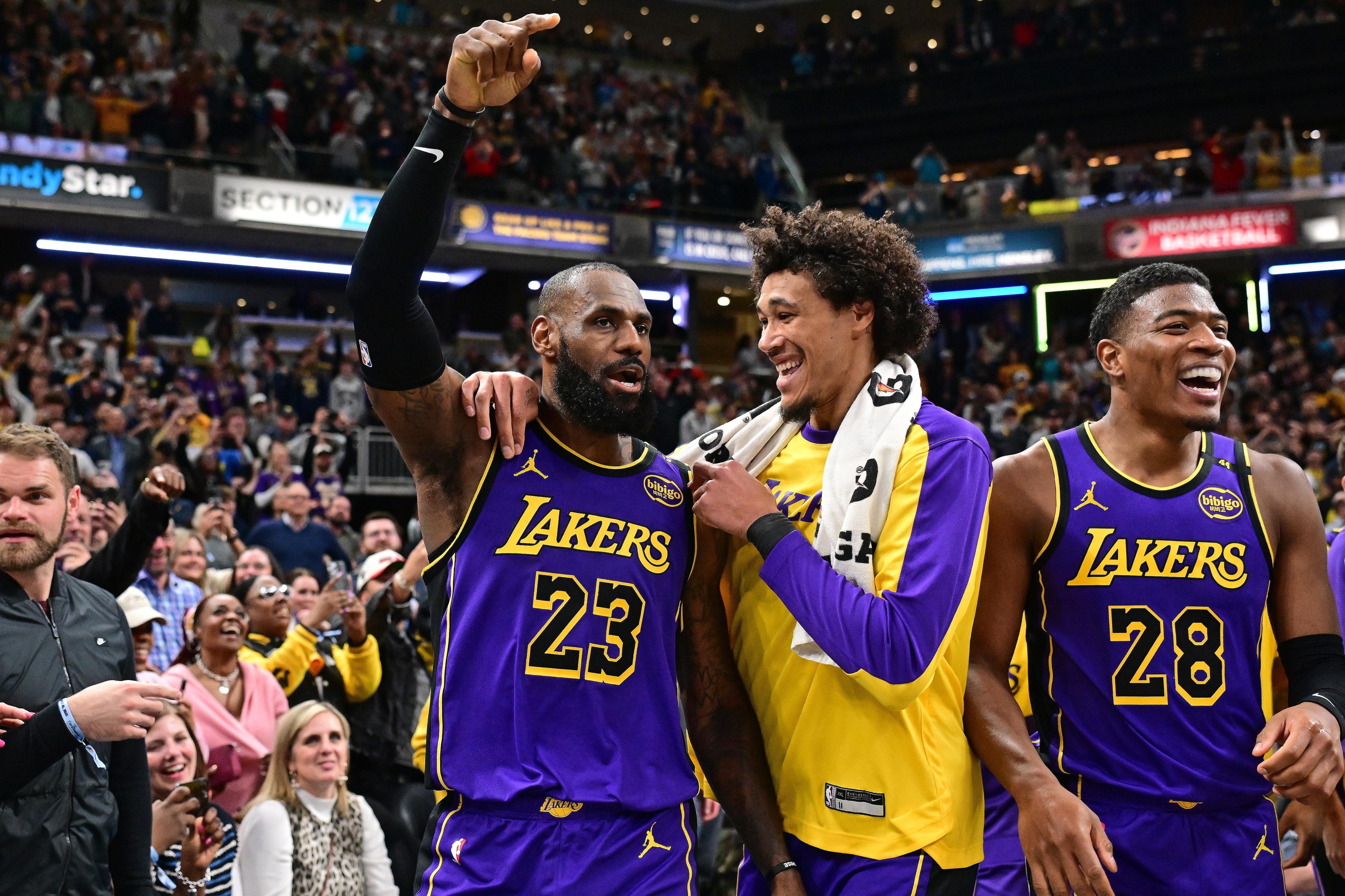 Los Angeles Lakers v Indiana Pacers