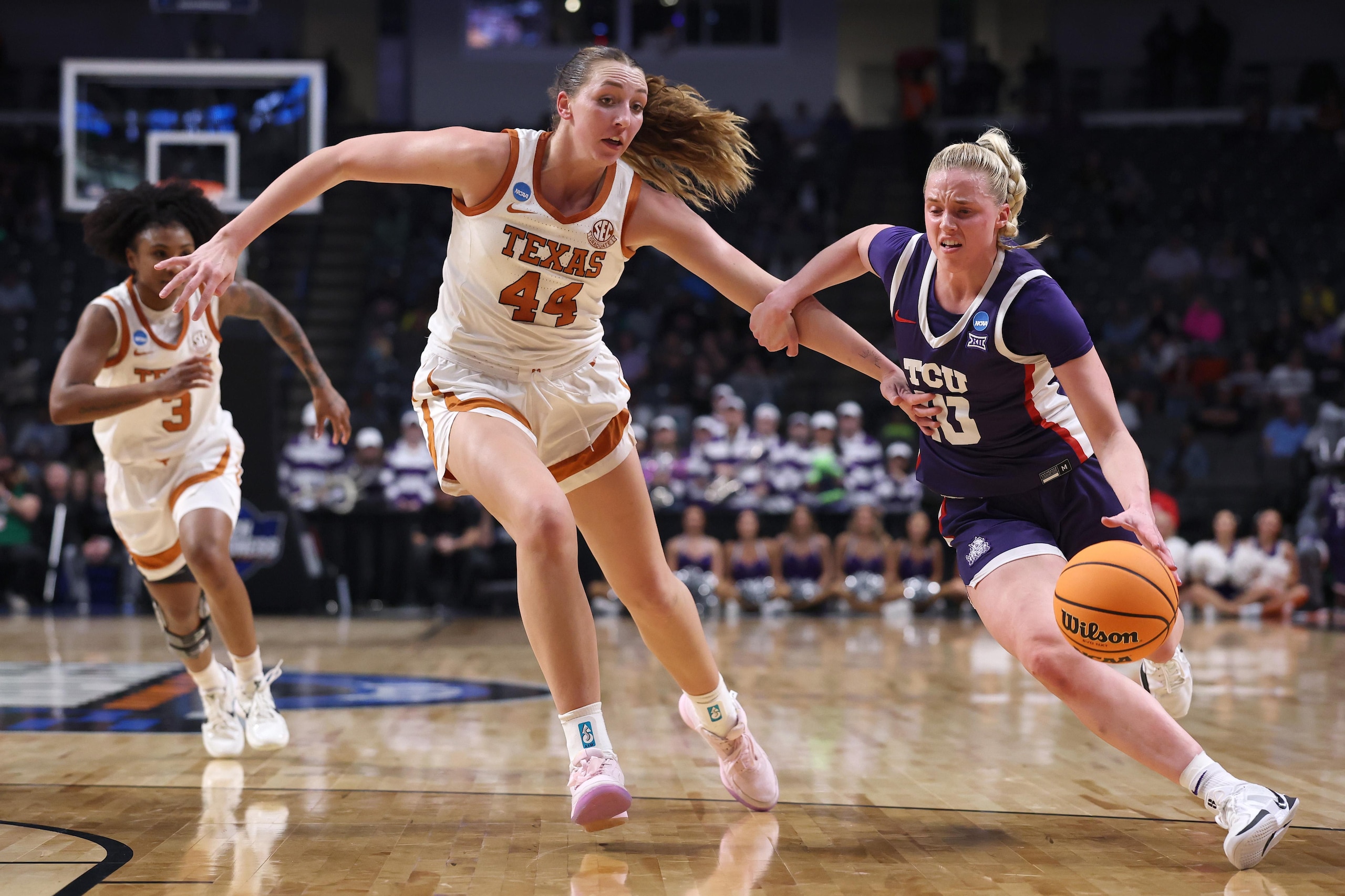 Van Lith, TCU Fall to Texas in Elite 8