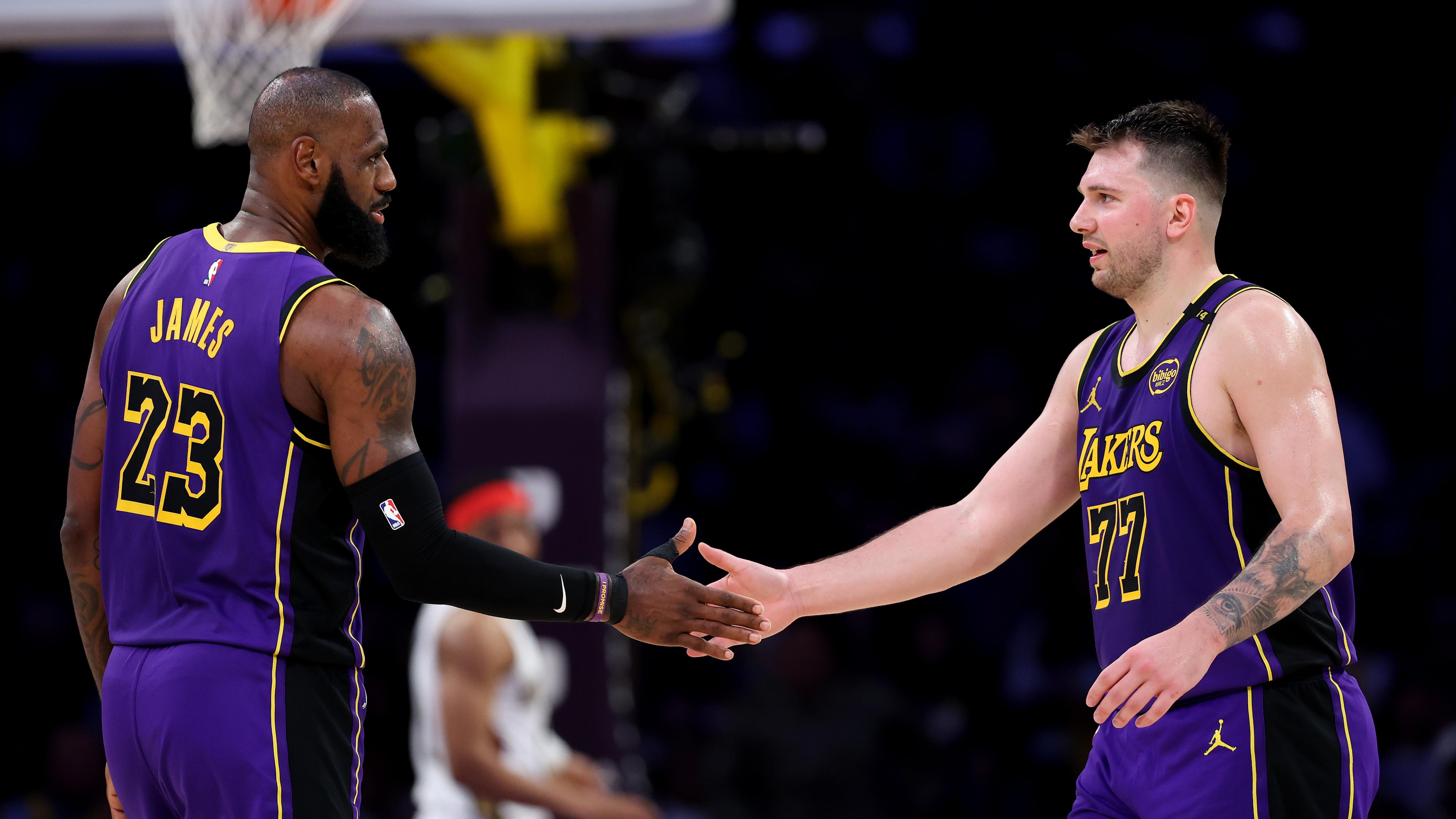 LeBron James Reportedly FaceTimed Luka to Congratulate Lakers Star on New  Contract