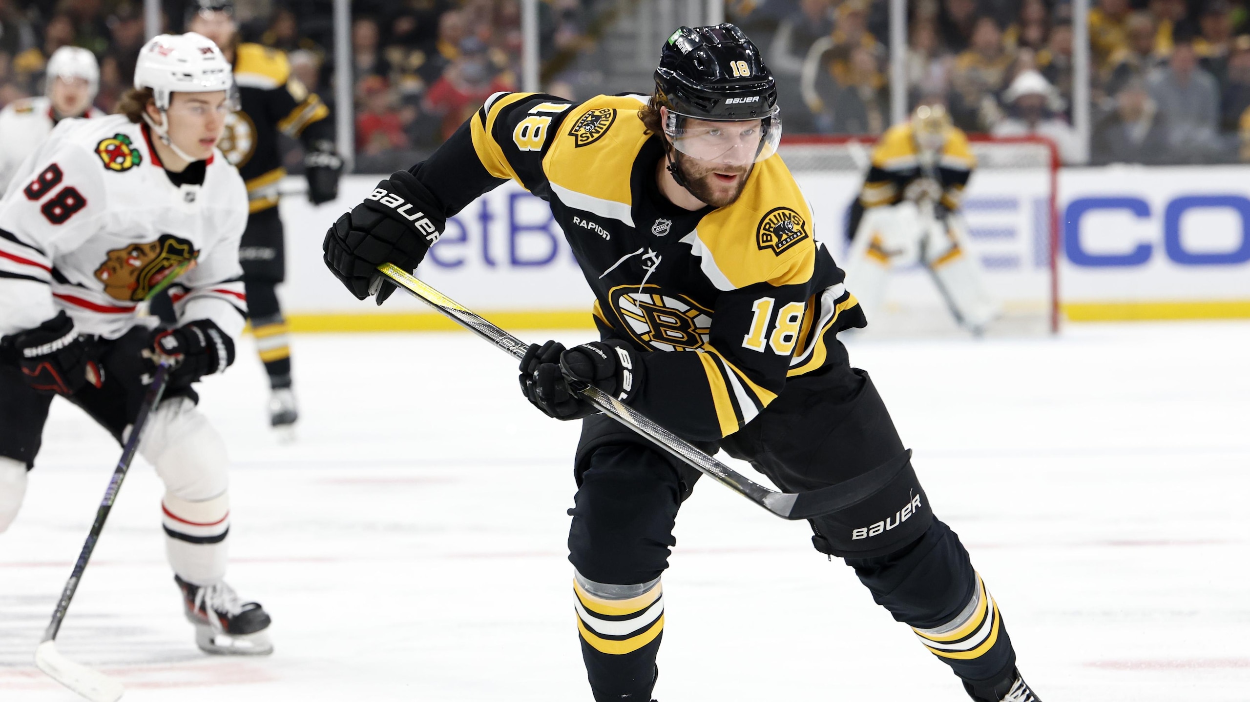 NHL: APR 10 Blackhawks at Bruins