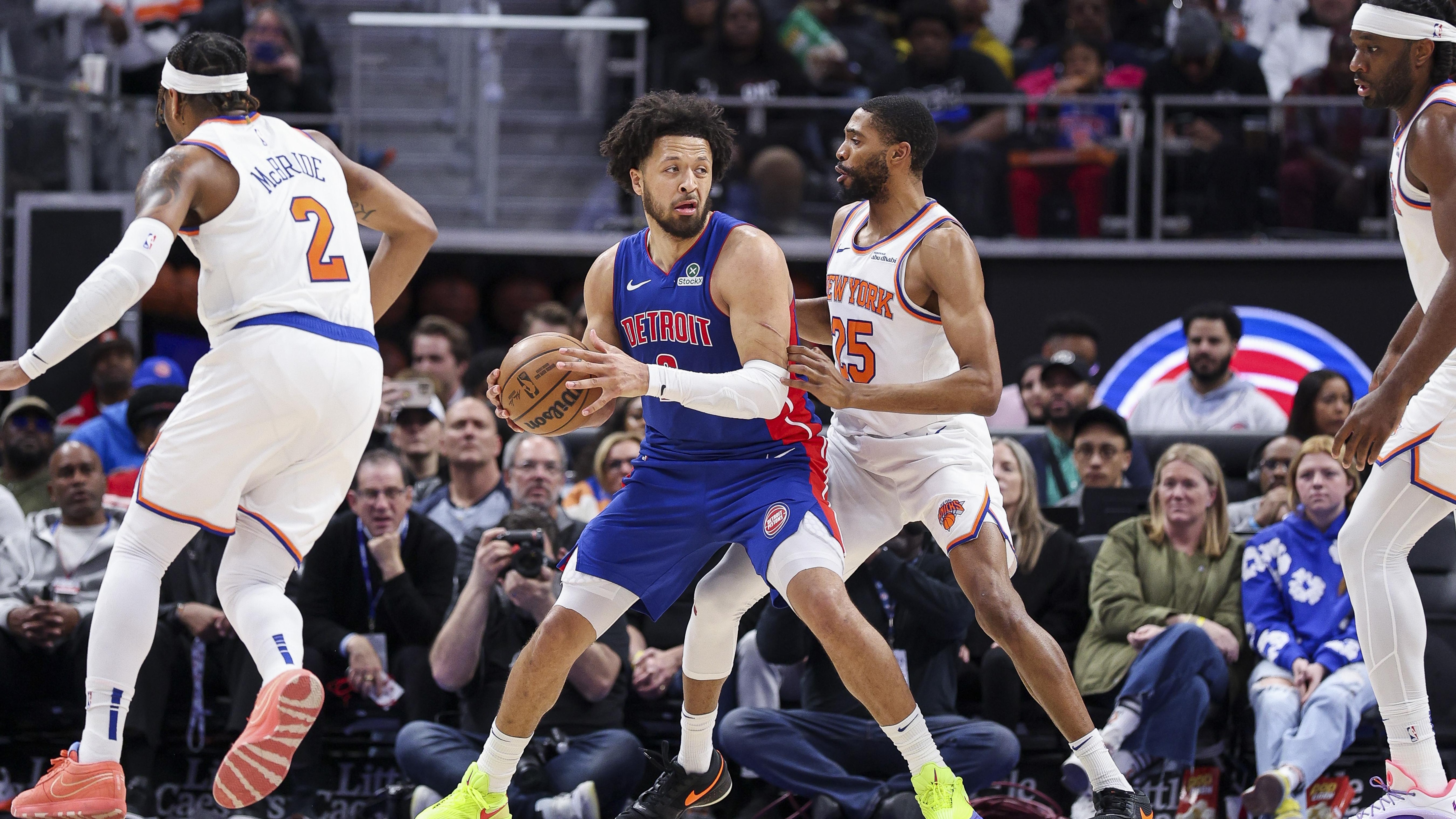 New York Knicks v Detroit Pistons