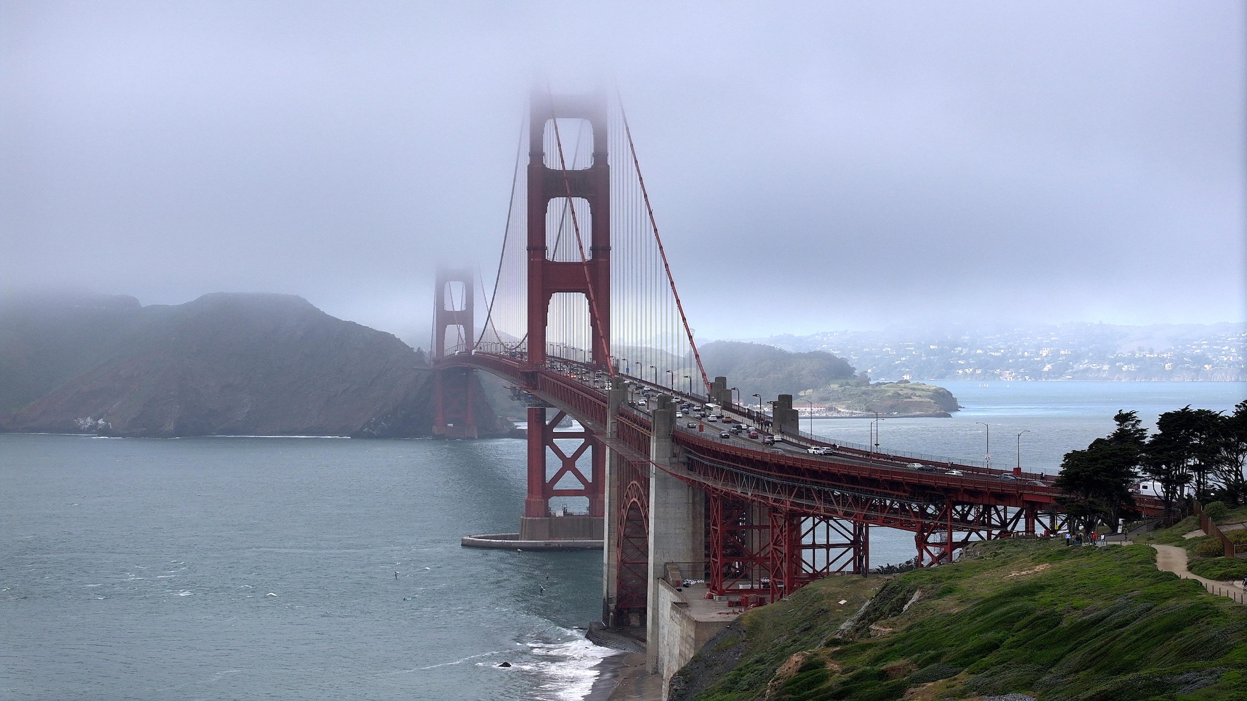 Foggy weather in San Francisco