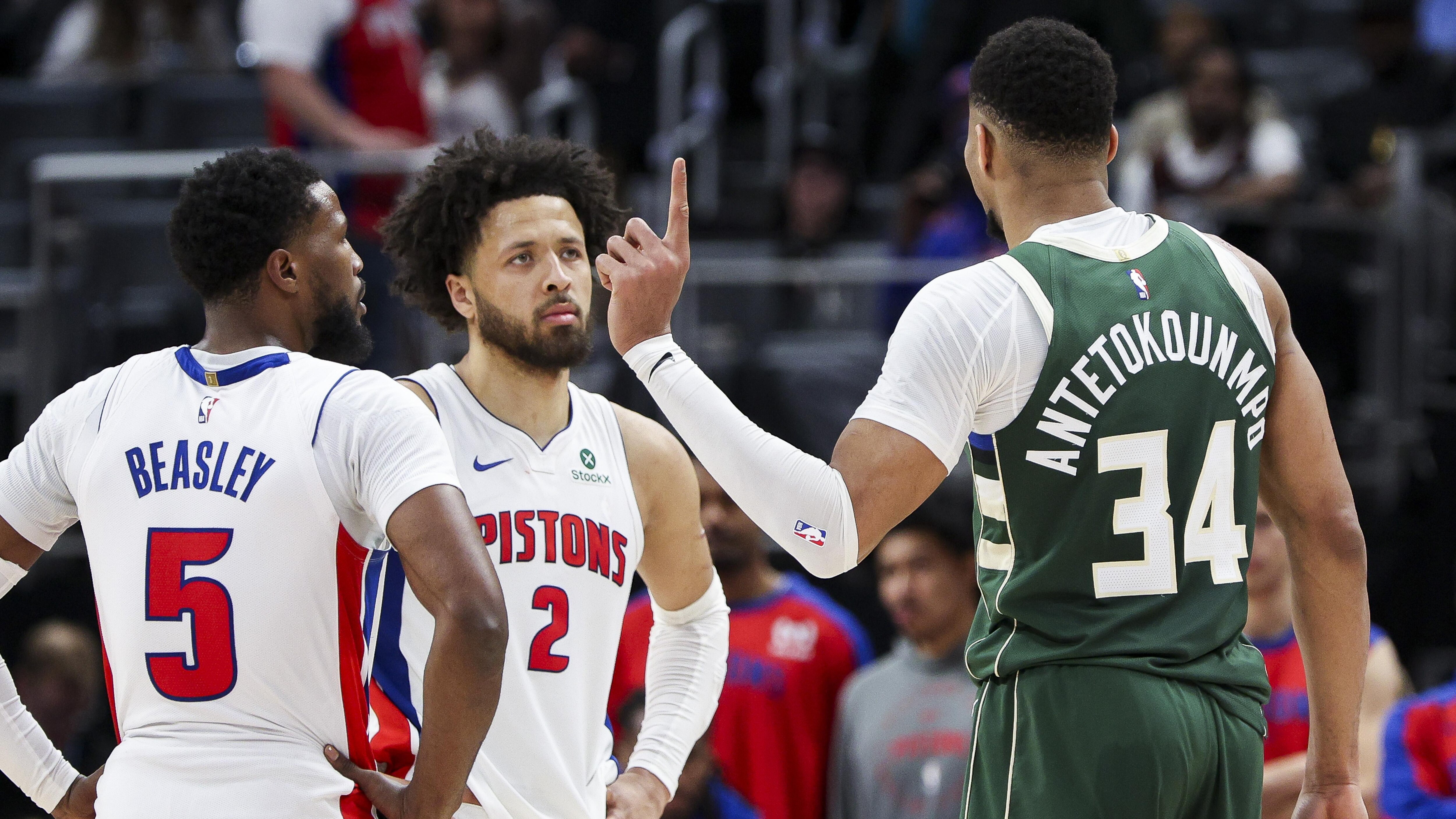 Milwaukee Bucks v Detroit Pistons