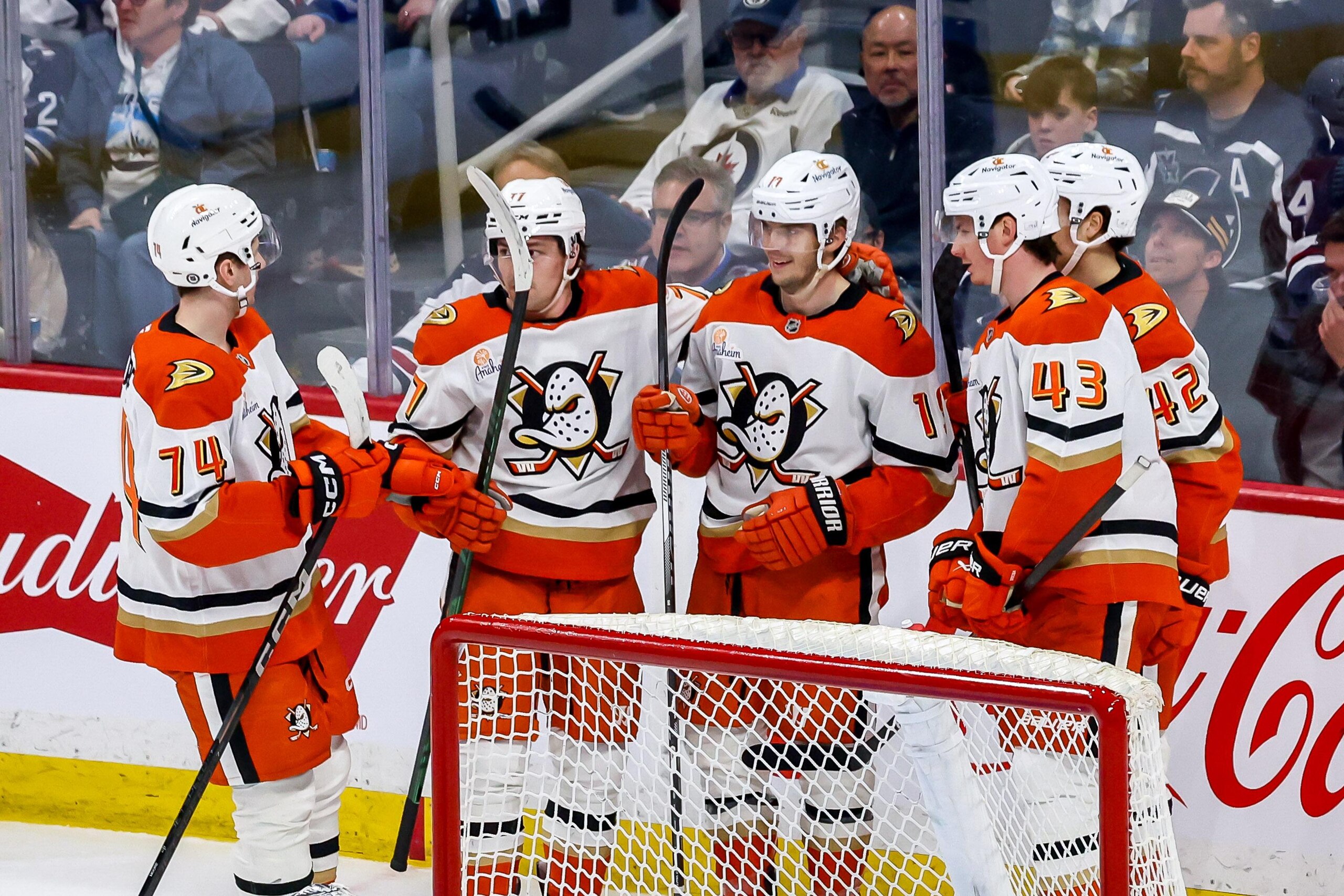 Anaheim Ducks v Winnipeg Jets