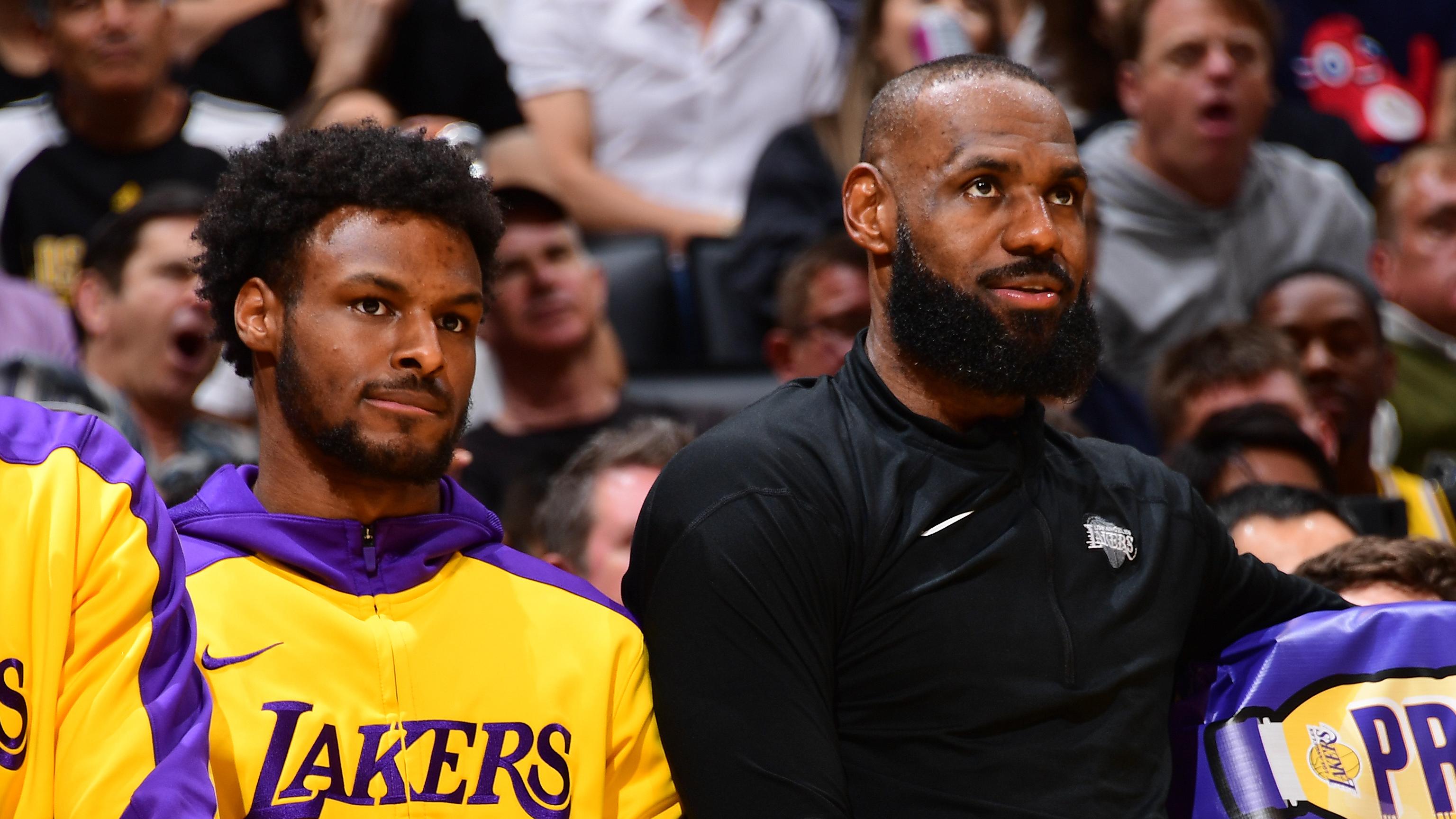 Lakers’ LeBron James Posts Video While Golfing With Bronny During NBA Offseason