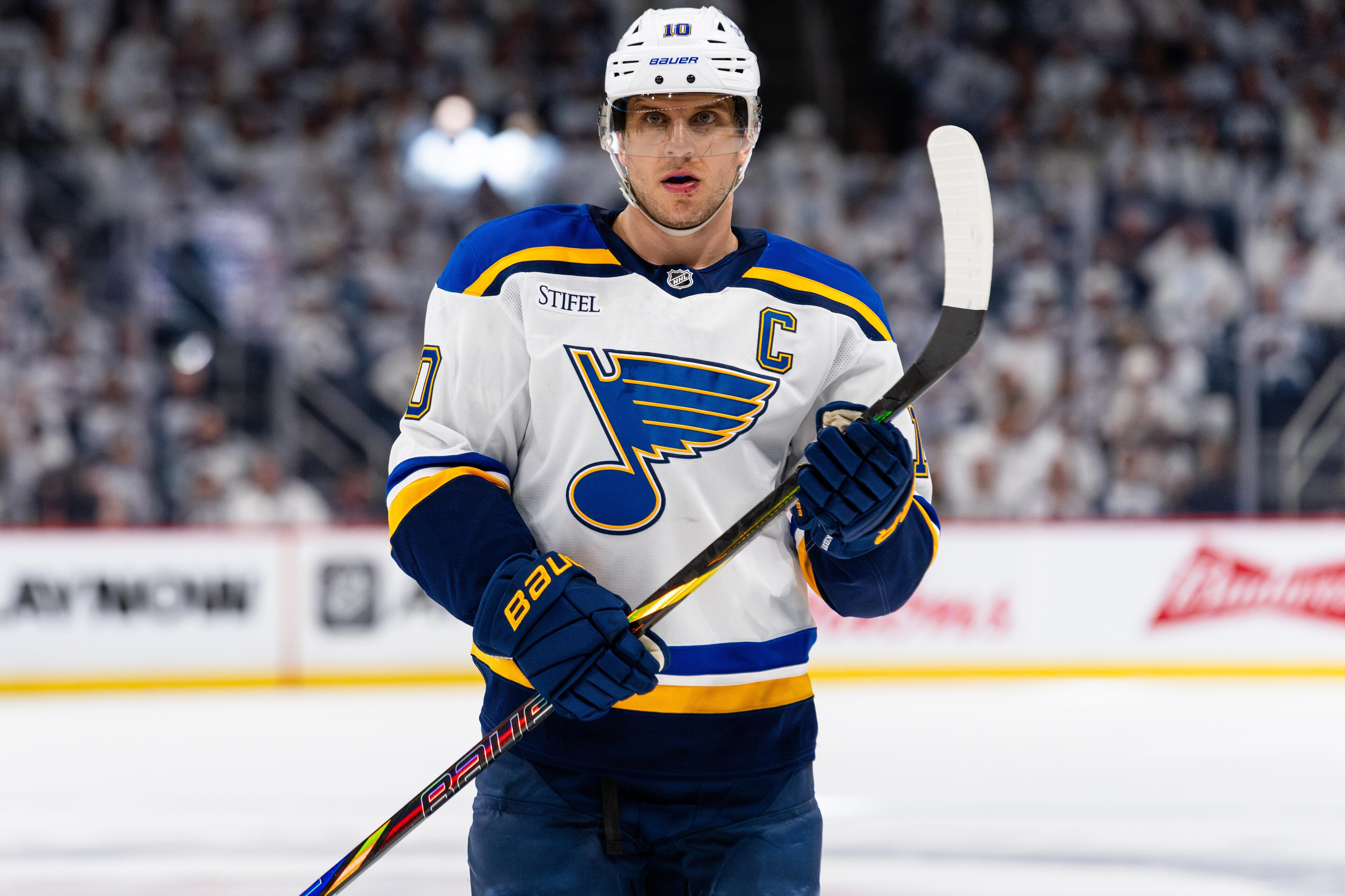 St Louis Blues v Winnipeg Jets - Game One St Louis Blues v Winnipeg Jets - Game One