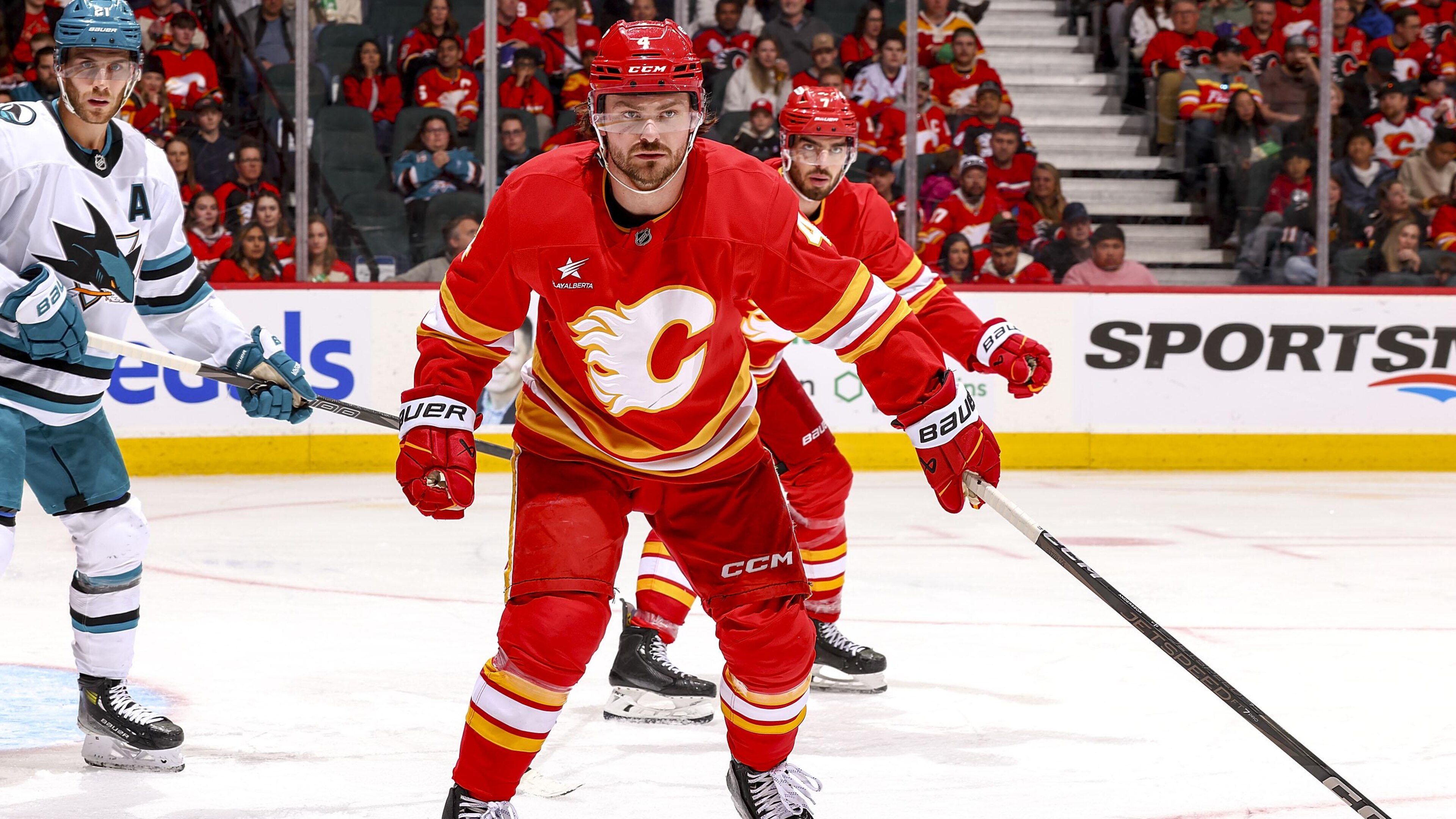 San Jose Sharks v Calgary Flames San Jose Sharks v Calgary Flames