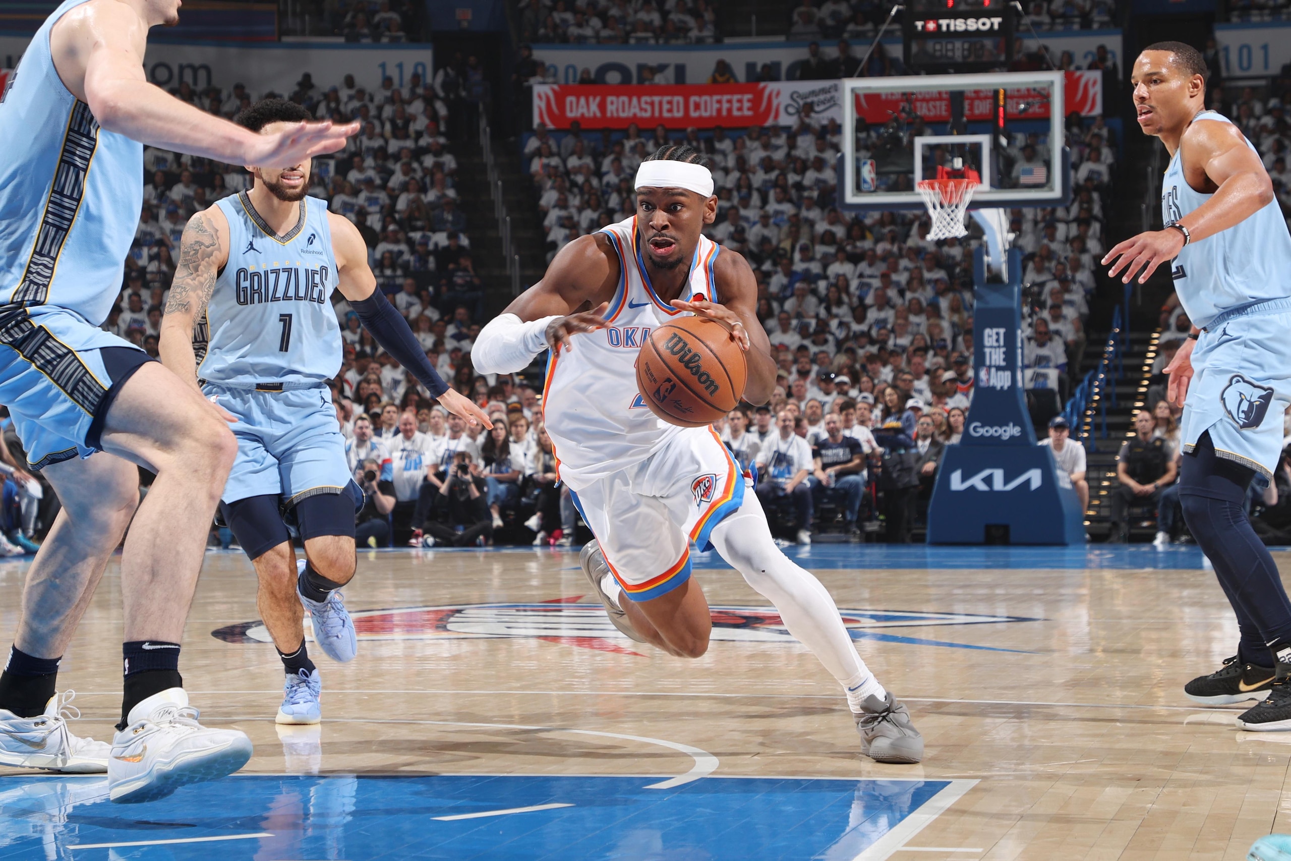 2025 NBA Playoffs - Memphis Grizzlies v Oklahoma City Thunder- Game One 2025 NBA Playoffs - Memphis Grizzlies v Oklahoma City Thunder- Game One