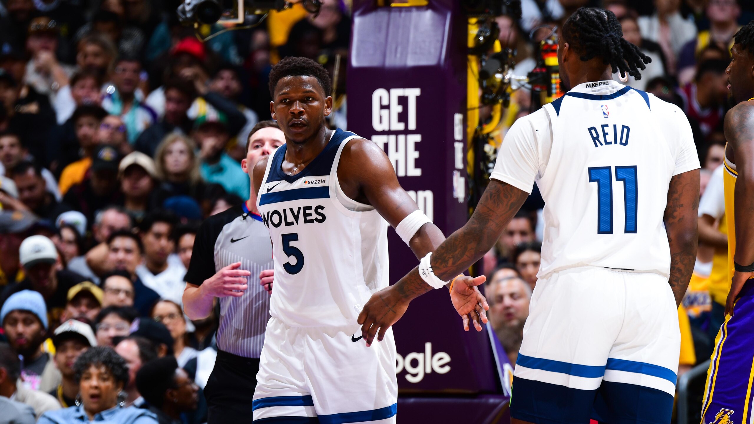 2025 NBA Playoffs - Minnesota Timberwolves v Los Angeles Lakers - Game Two 2025 NBA Playoffs - Minnesota Timberwolves v Los Angeles Lakers - Game Two