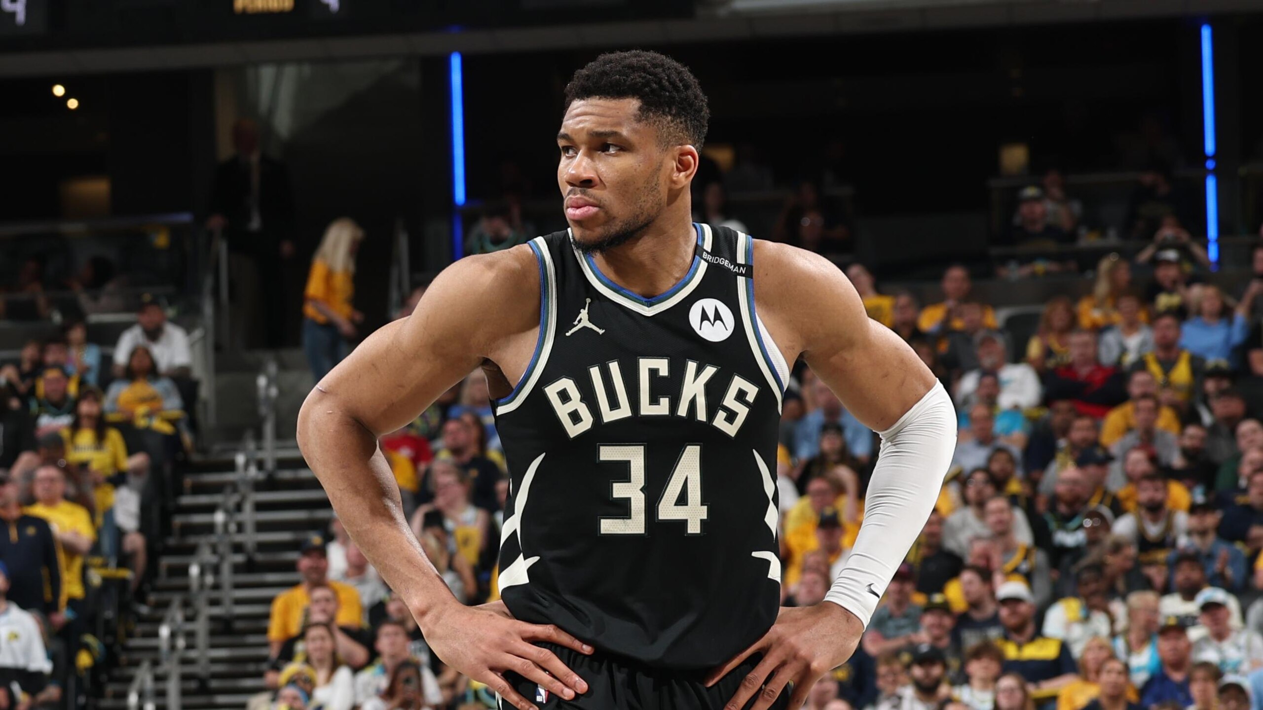 2025 NBA Playoffs - Milwaukee Bucks v Indiana Pacers - Game Two 2025 NBA Playoffs - Milwaukee Bucks v Indiana Pacers - Game Two
