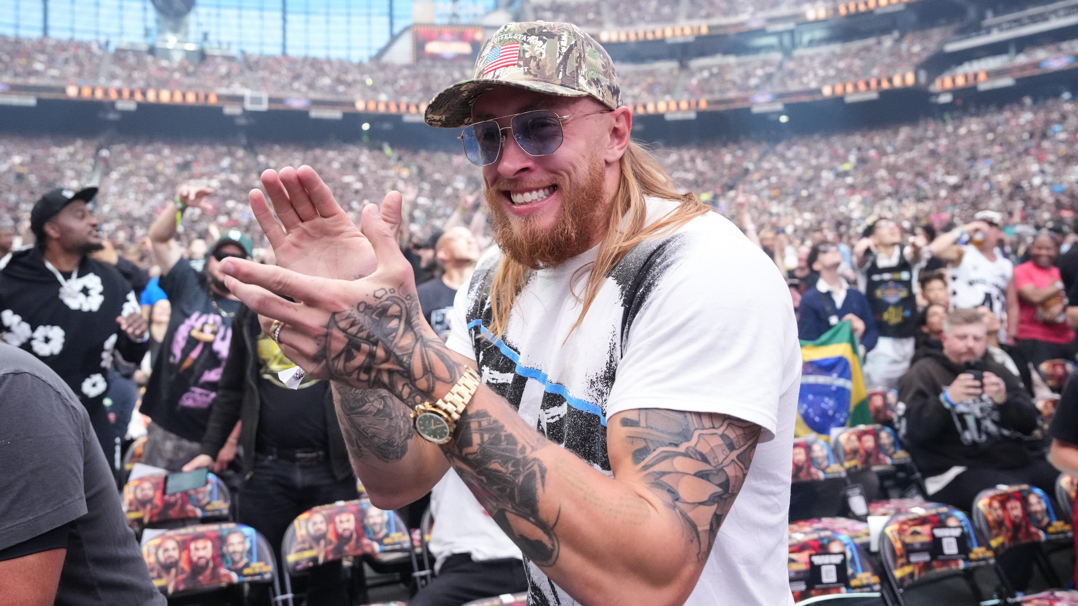 49ers' George Kittle 'Would Love' to Have WWE Career After He Retires from NFL