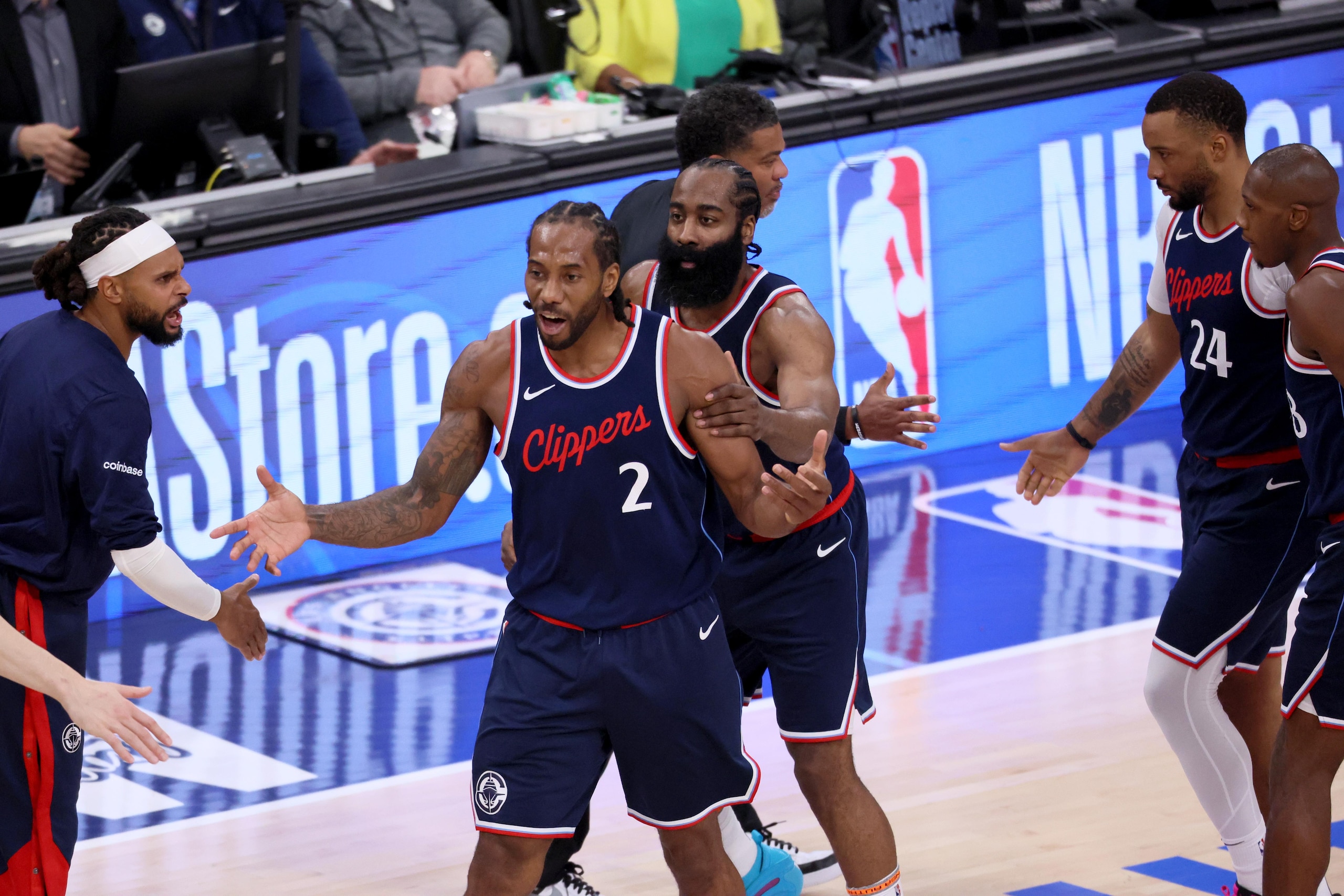 LA Clippers host the Denver Nuggets of game 3 of the first round playoffs LA Clippers host the Denver Nuggets of game 3 of the first round playoffs