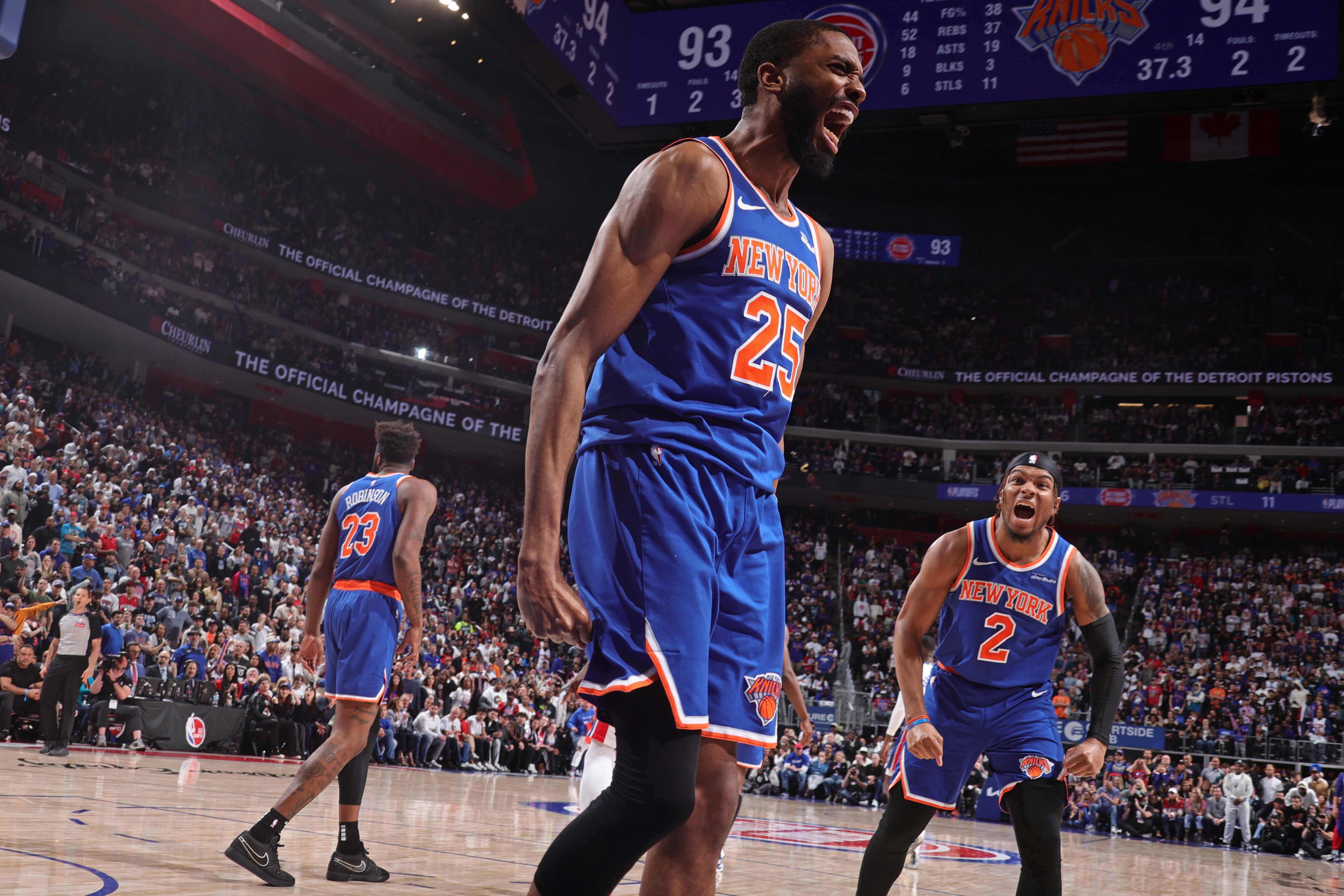 2025 NBA Playoffs - New York Knicks v Detroit Pistons - Game 4