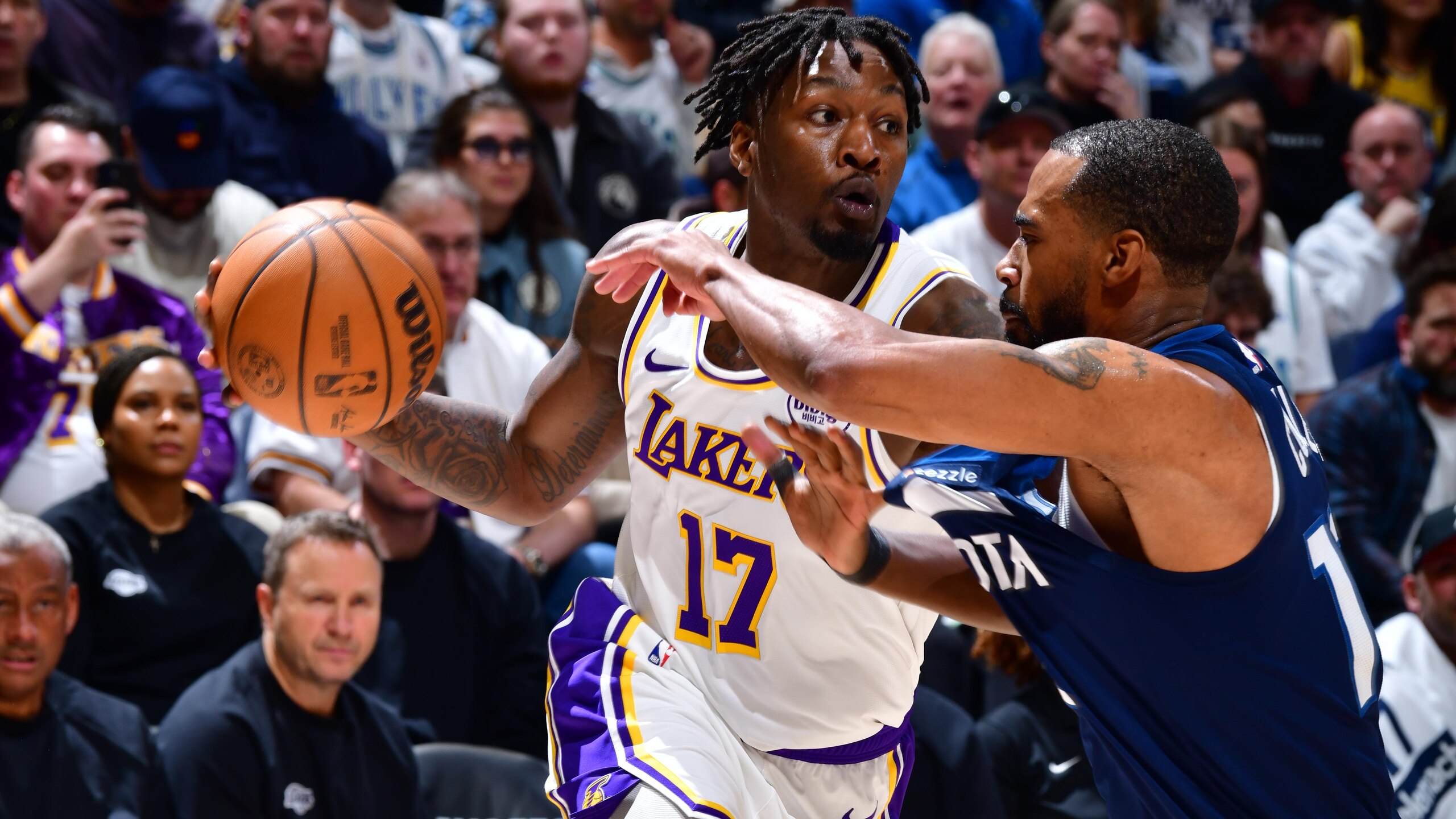 2025 NBA Playoffs - Los Angeles Lakers v Minnesota Timberwolves - Game 4