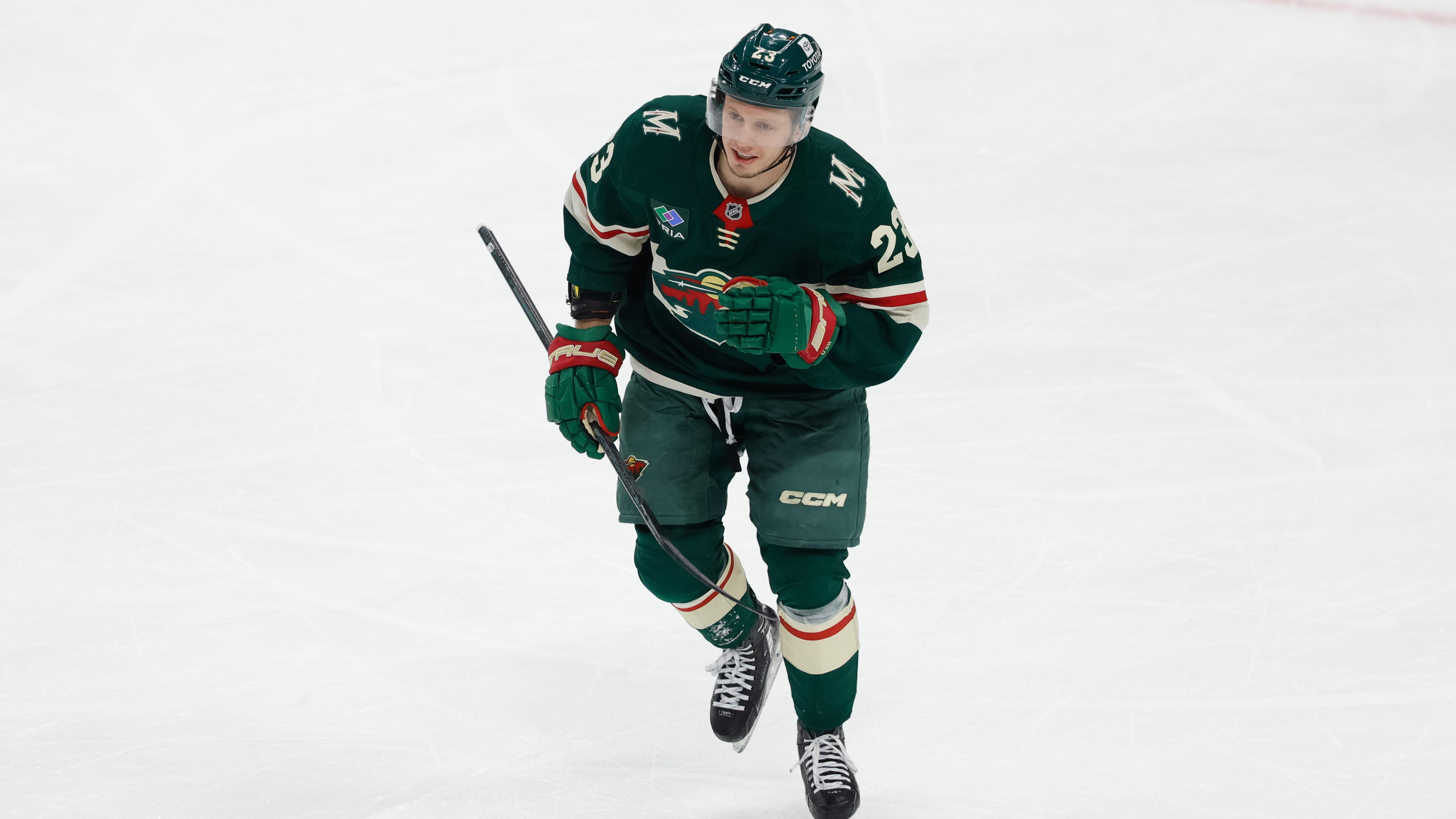 NHL: APR 26 Stanley Cup Playoffs First Round Game 4 Golden Knights at Wild