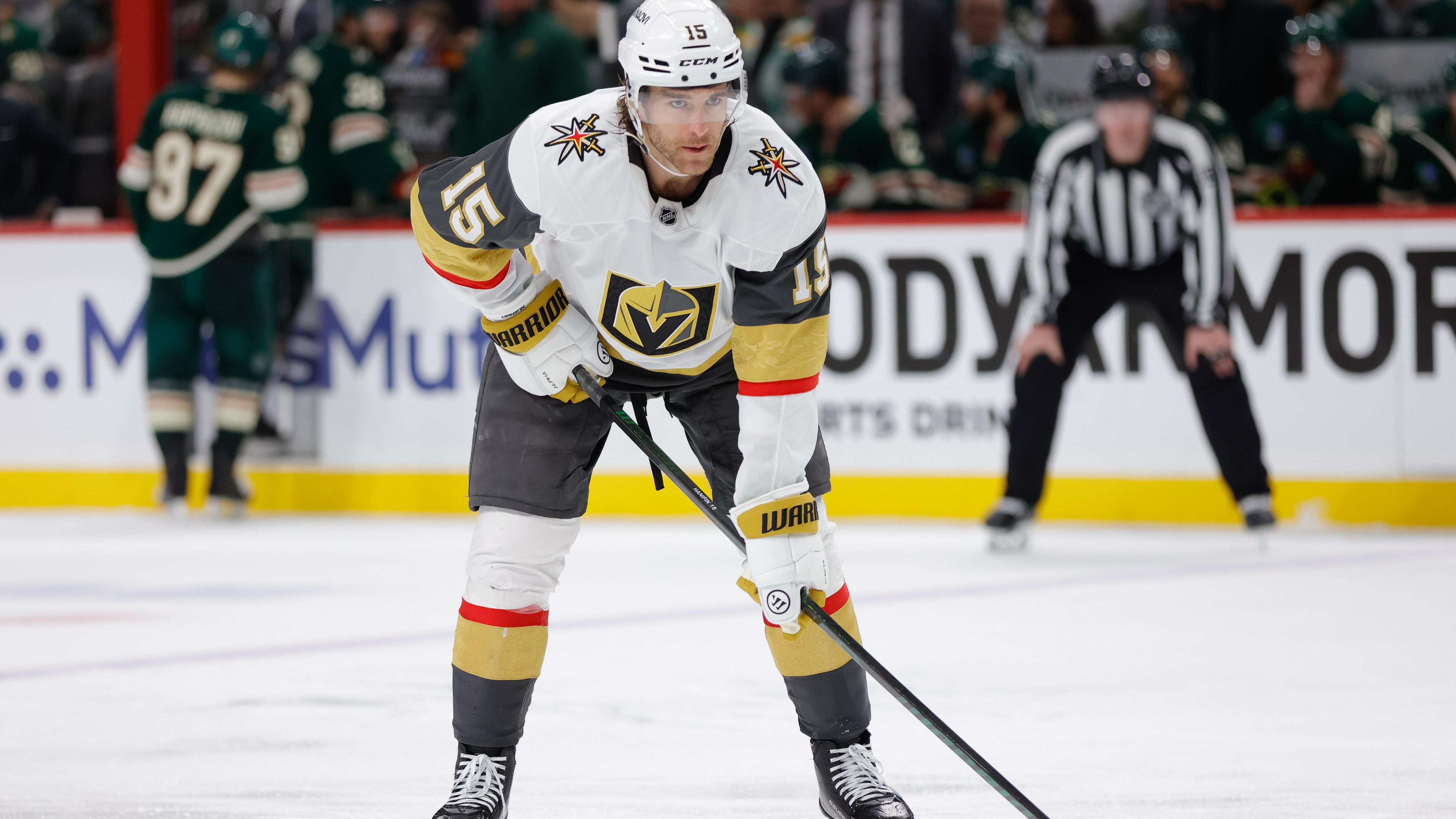 NHL: APR 26 Stanley Cup Playoffs First Round Game 4 Golden Knights at Wild NHL: APR 26 Stanley Cup Playoffs First Round Game 4 Golden Knights at Wild