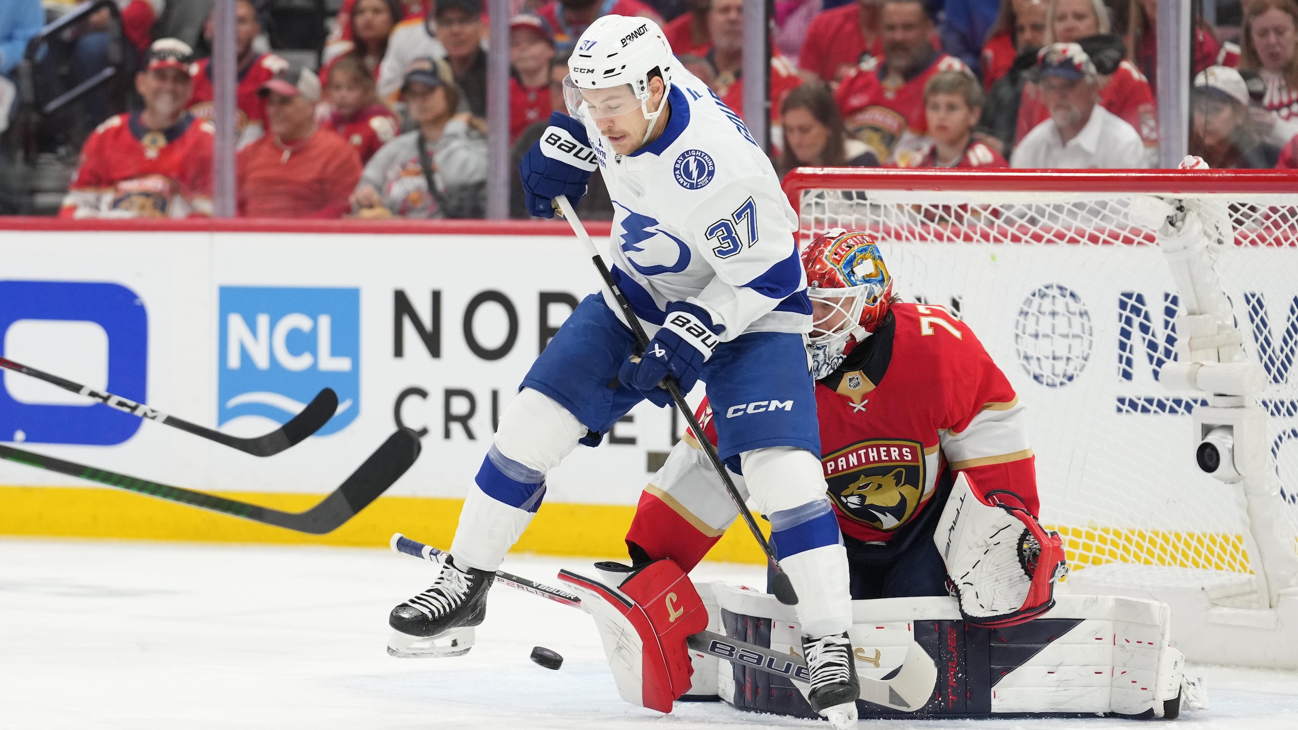 NHL: APR 28 Stanley Cup Playoffs First Round Lightning at Panthers NHL: APR 28 Stanley Cup Playoffs First Round Lightning at Panthers