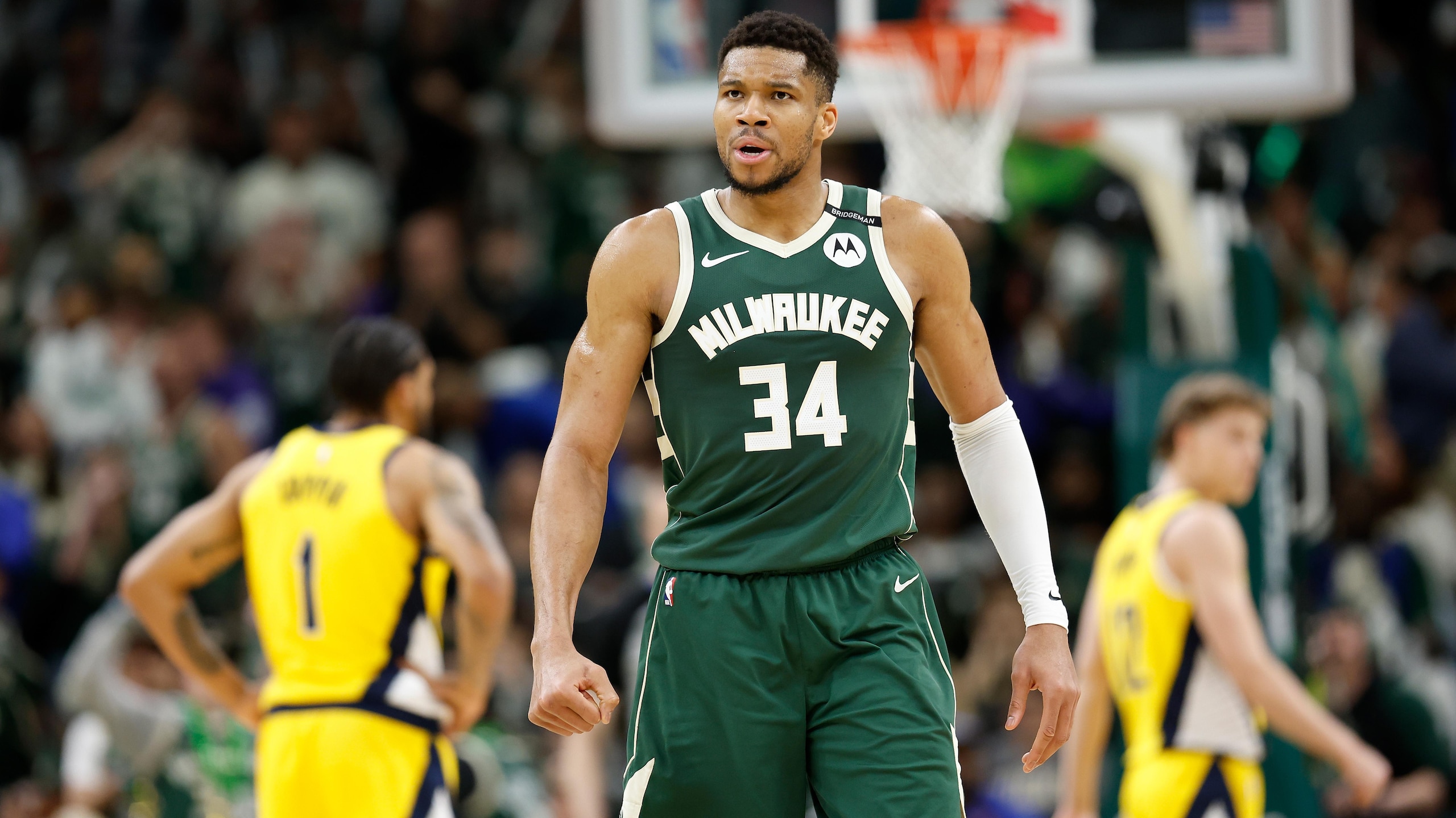 Indiana Pacers v Milwaukee Bucks - Game Three Indiana Pacers v Milwaukee Bucks - Game Three