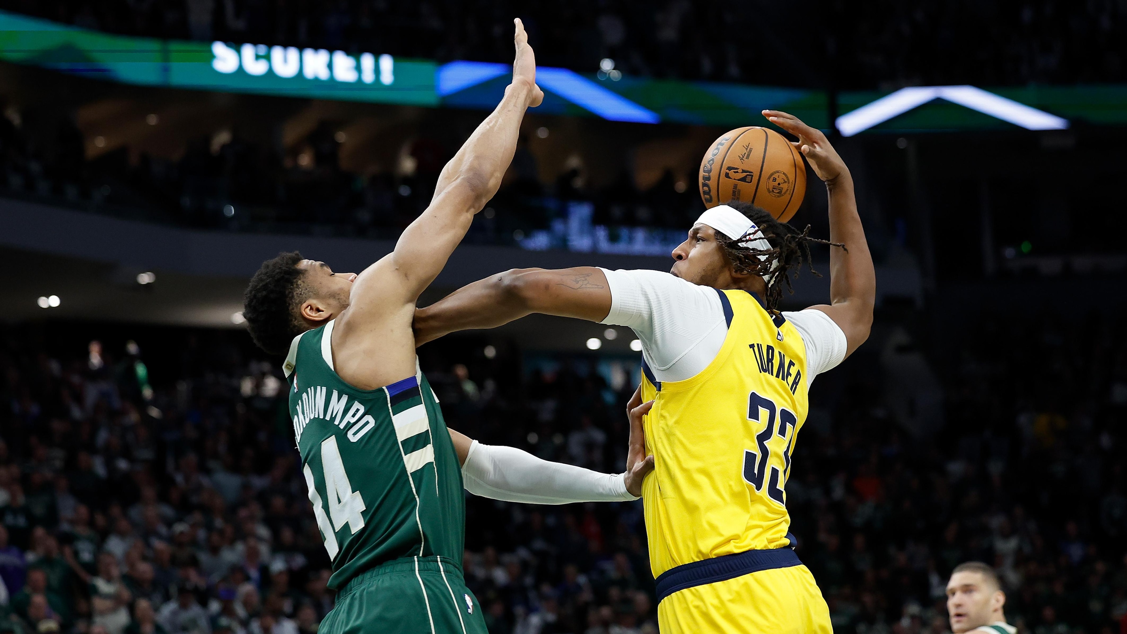 Indiana Pacers v Milwaukee Bucks - Game Three Indiana Pacers v Milwaukee Bucks - Game Three