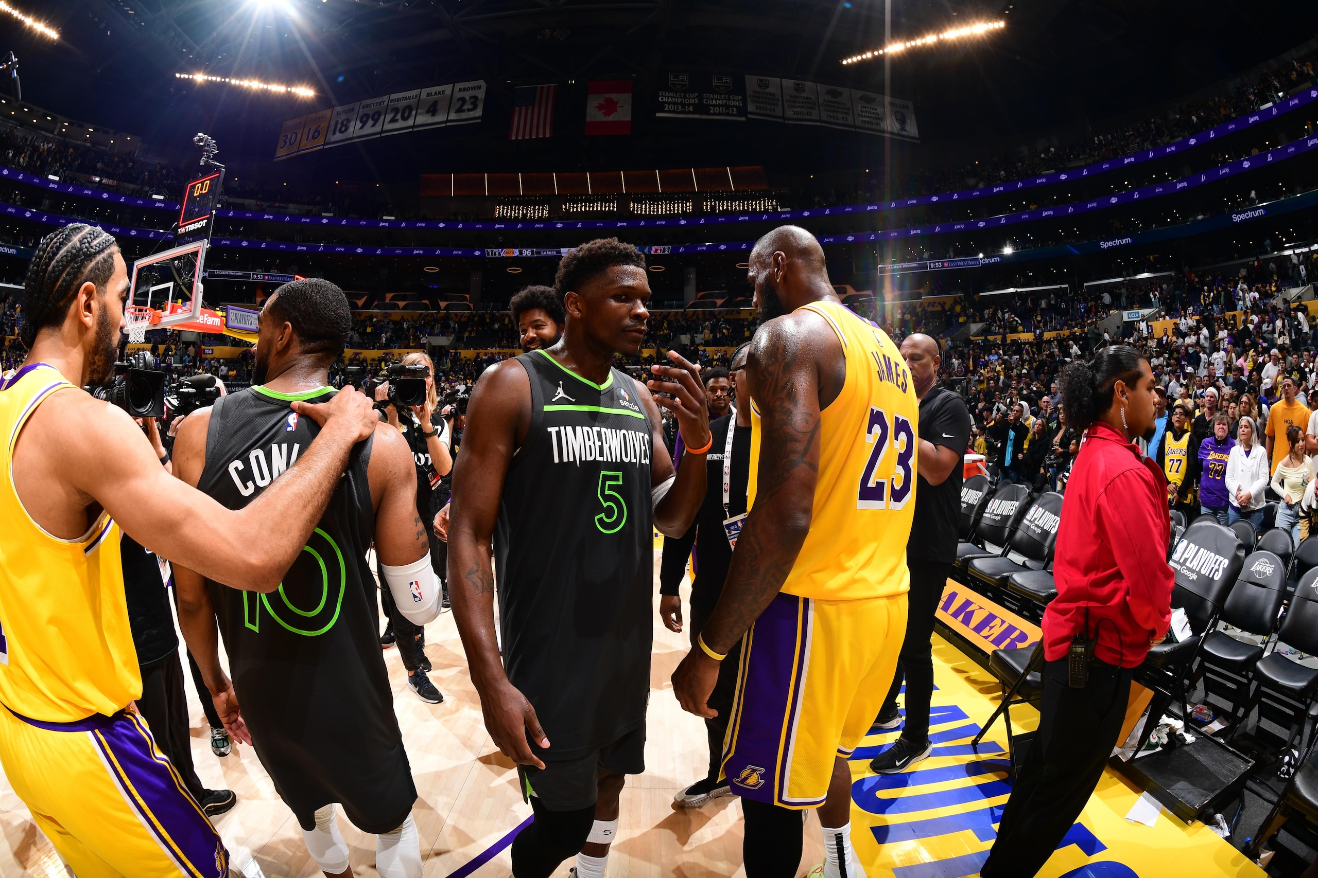 2025 NBA Playoffs - 	Minnesota Timberwolves v Los Angeles Lakers