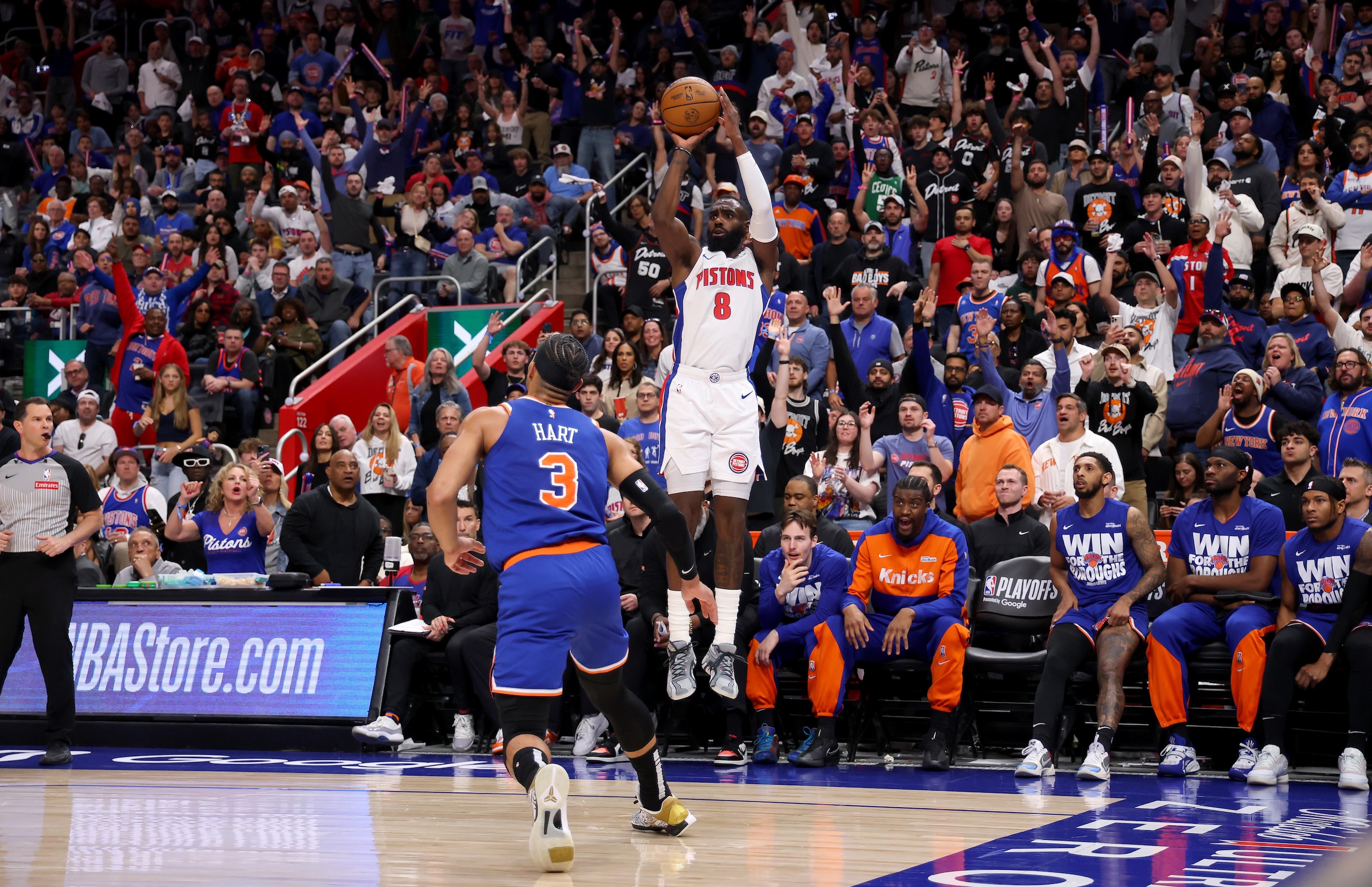 New York Knicks v Detroit Pistons - Game Four