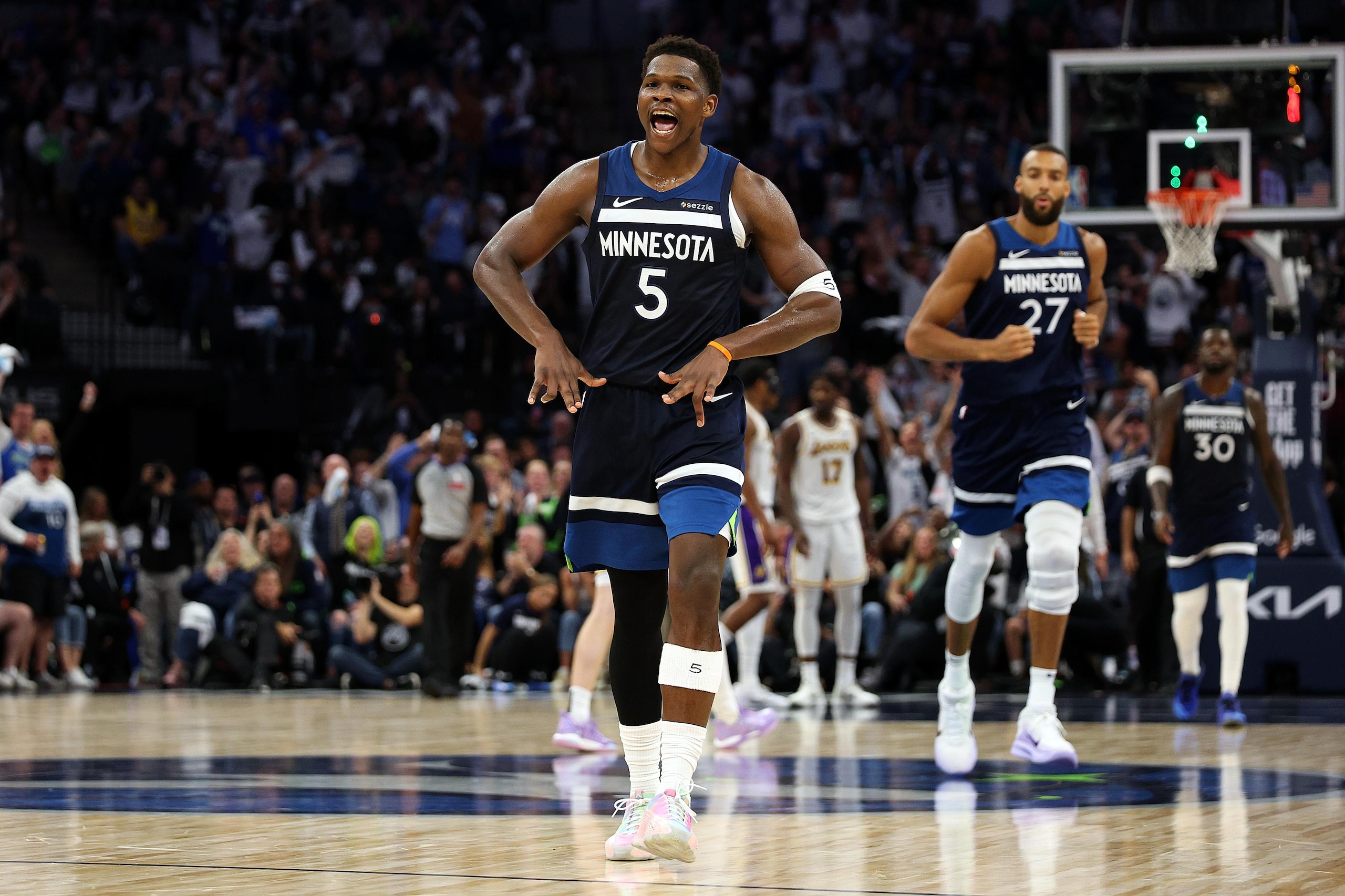 Los Angeles Lakers v Minnesota Timberwolves - Game Four Los Angeles Lakers v Minnesota Timberwolves - Game Four