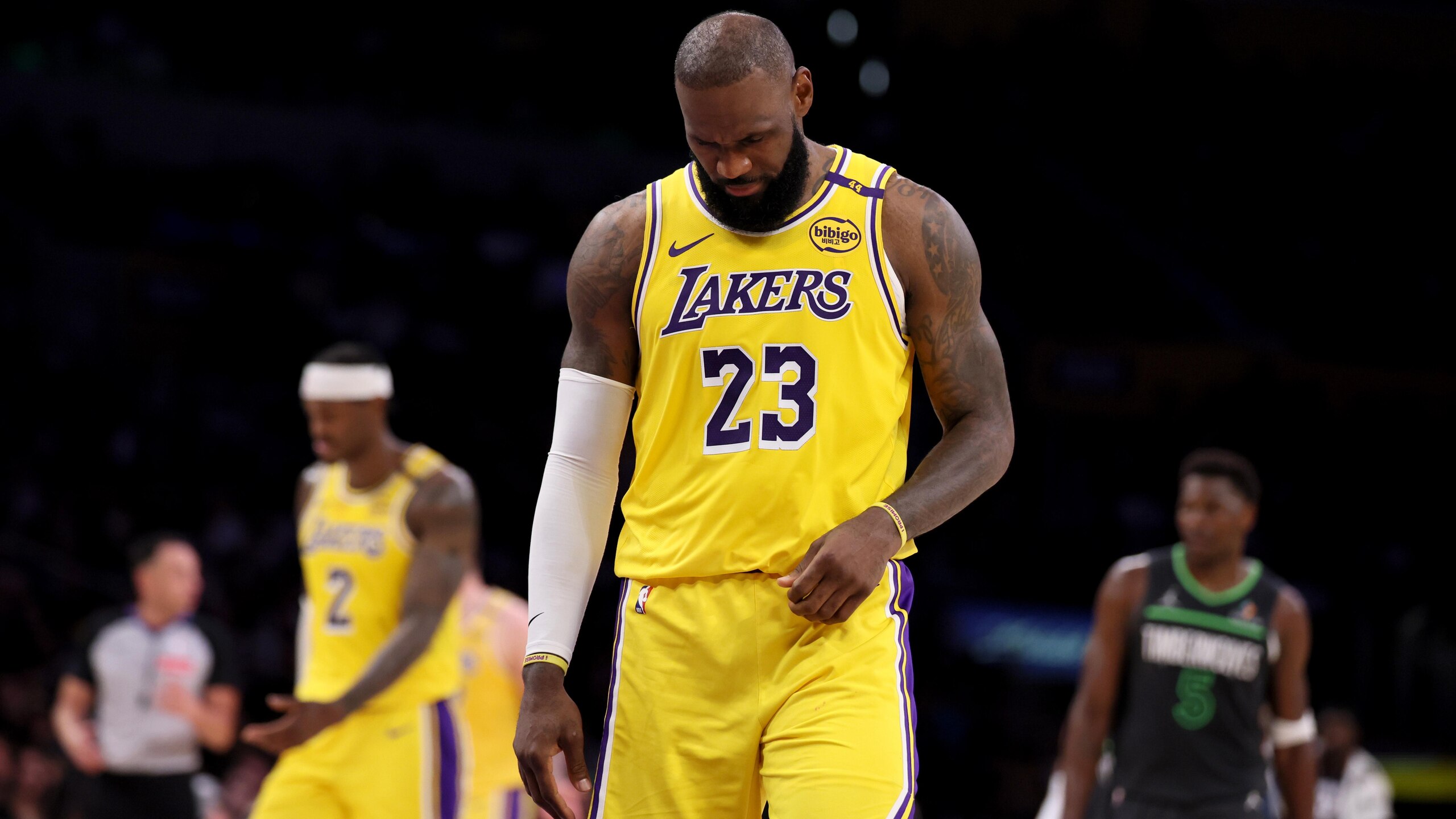 Lakers Timberwolves NBA Playoffs round 1 game 5..