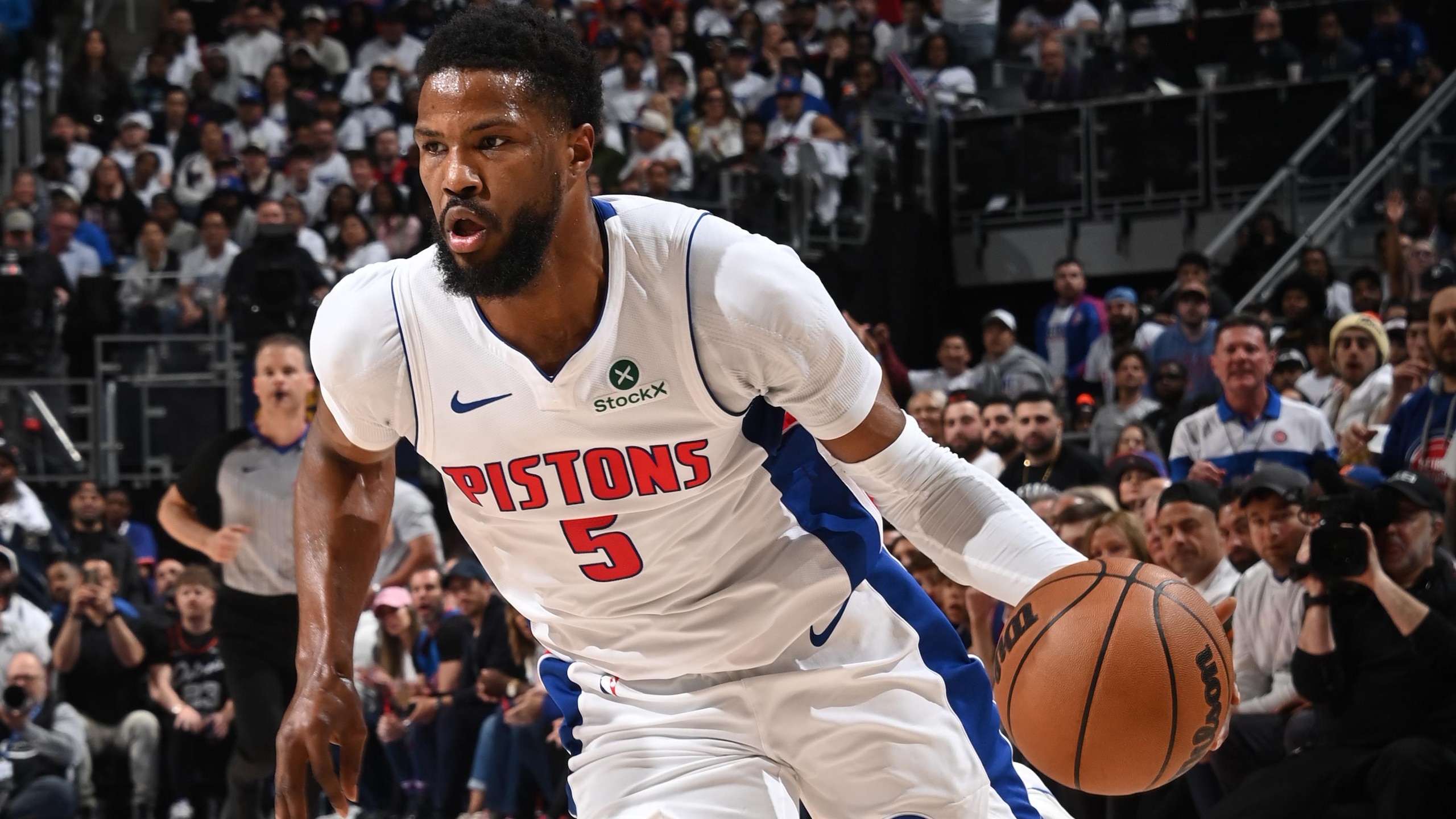 2025 NBA Playoffs - New York Knicks v Detroit Pistons - Game Six 2025 NBA Playoffs - New York Knicks v Detroit Pistons - Game Six