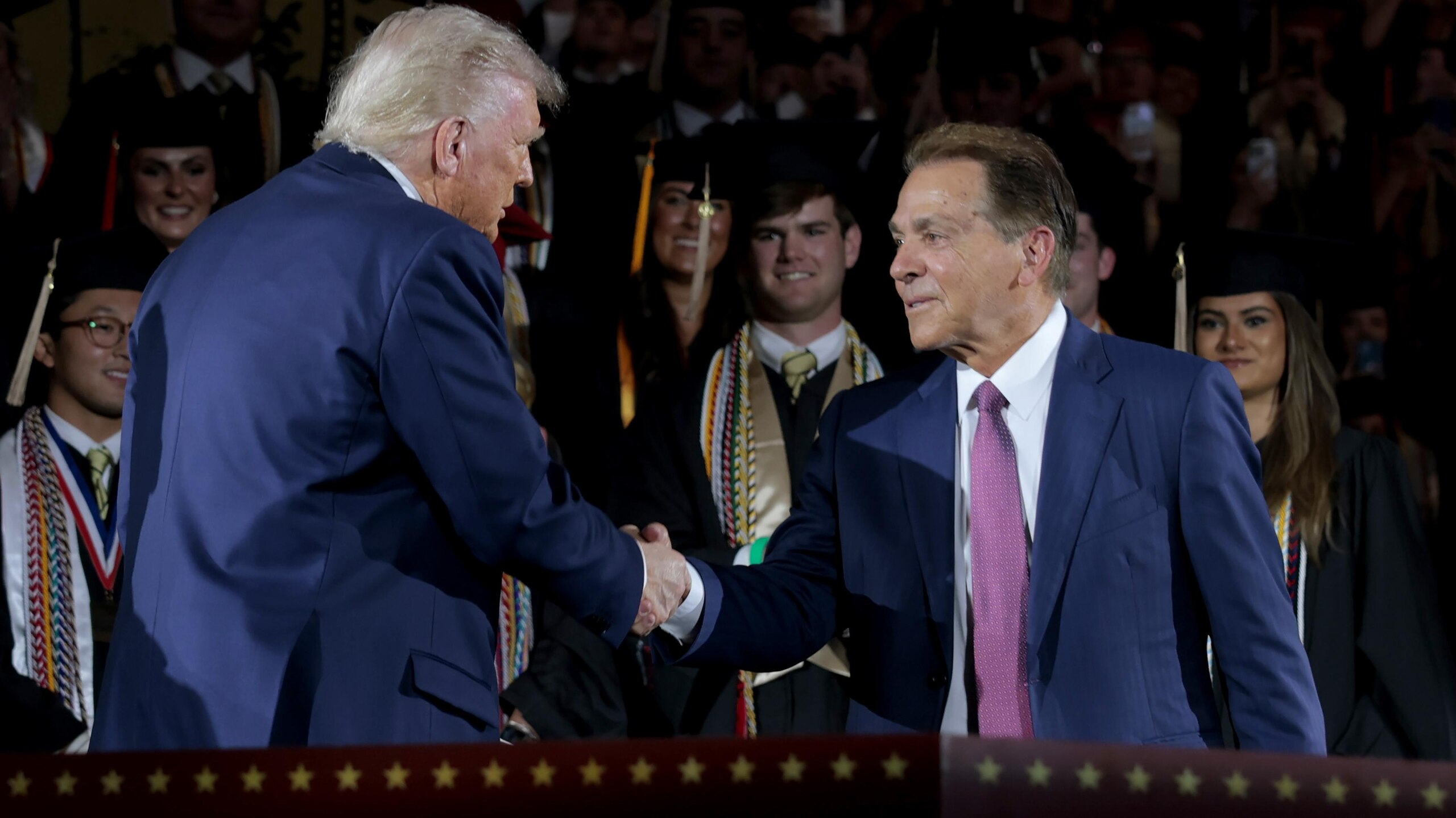 President Trump Addresses University Of Alabama Graduating Class