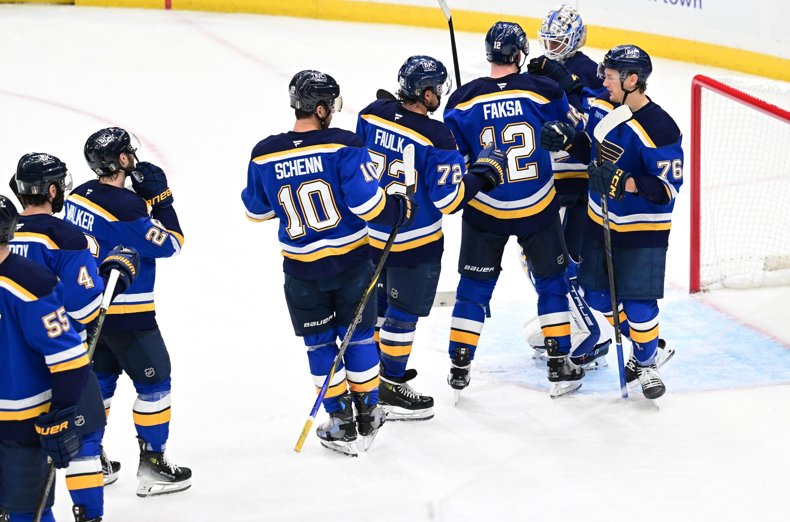 NHL: MAY 02 Stanley Cup Playoffs First Round Jets at Blues