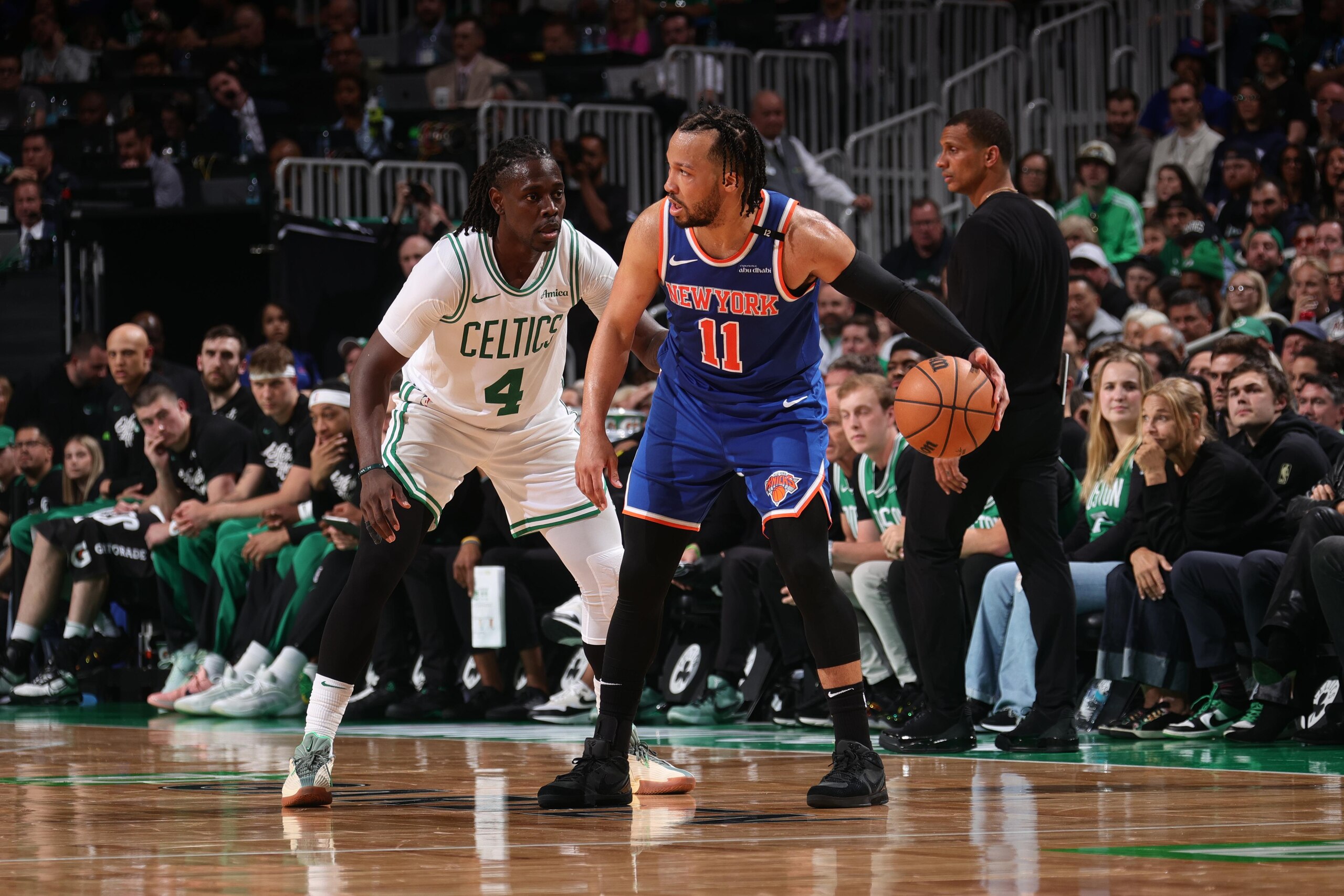 2025 NBA Playoffs - New York Knicks v Boston Celtics - Game One