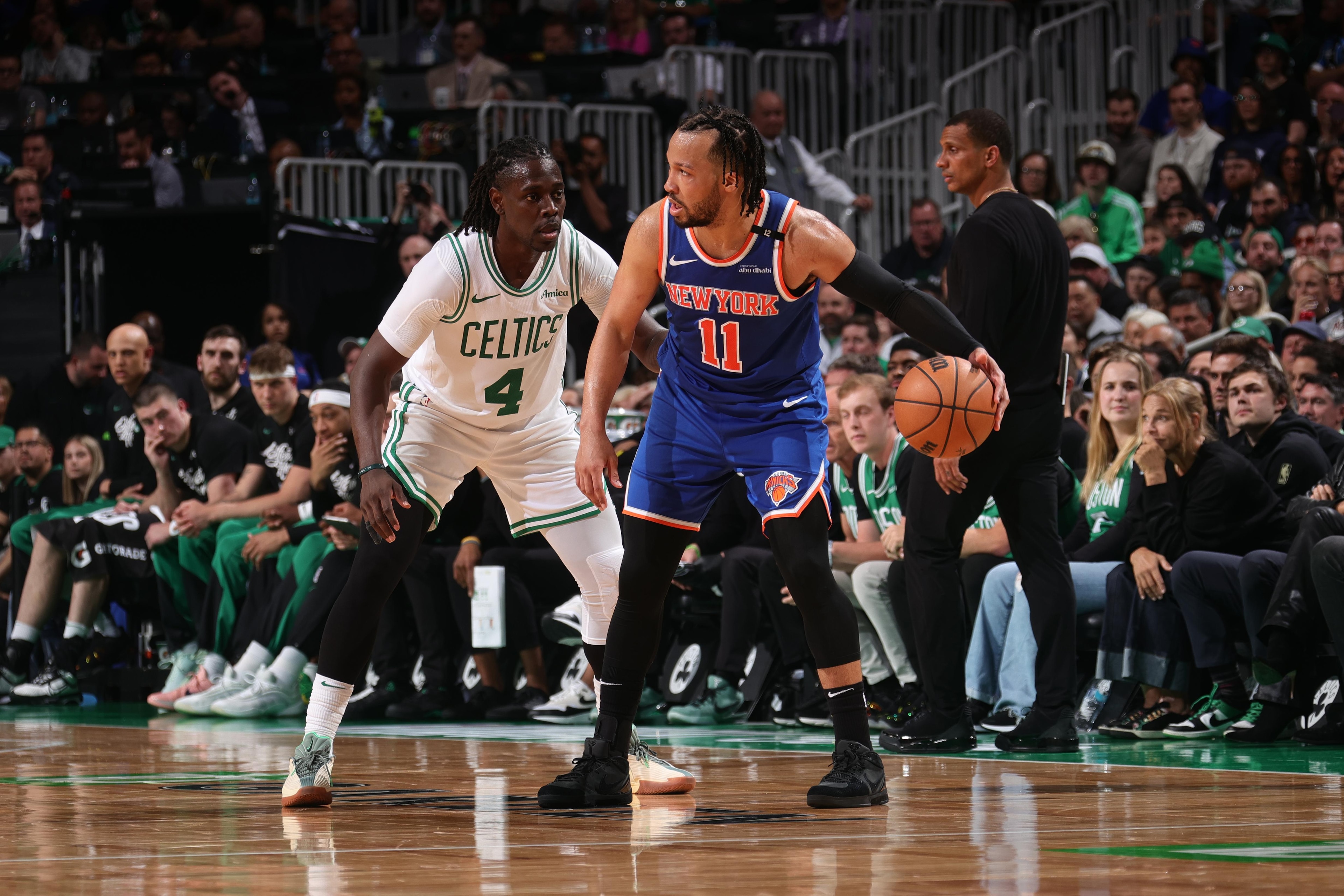 2025 NBA Playoffs - New York Knicks v Boston Celtics - Game One