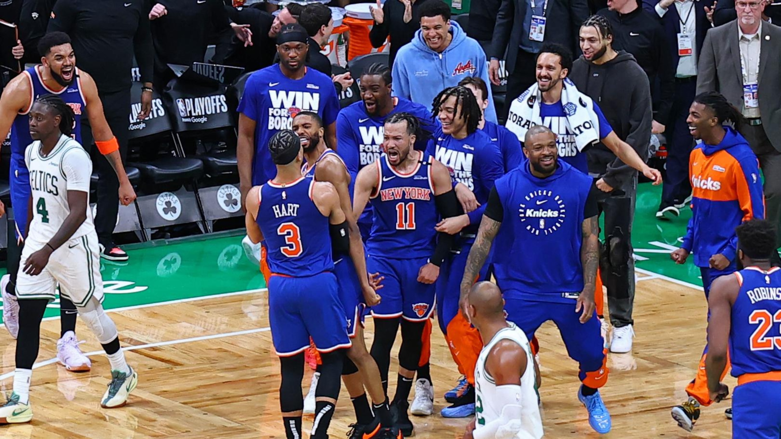 2025 NBA Playoffs - 	New York Knicks v Boston Celtics - Game One