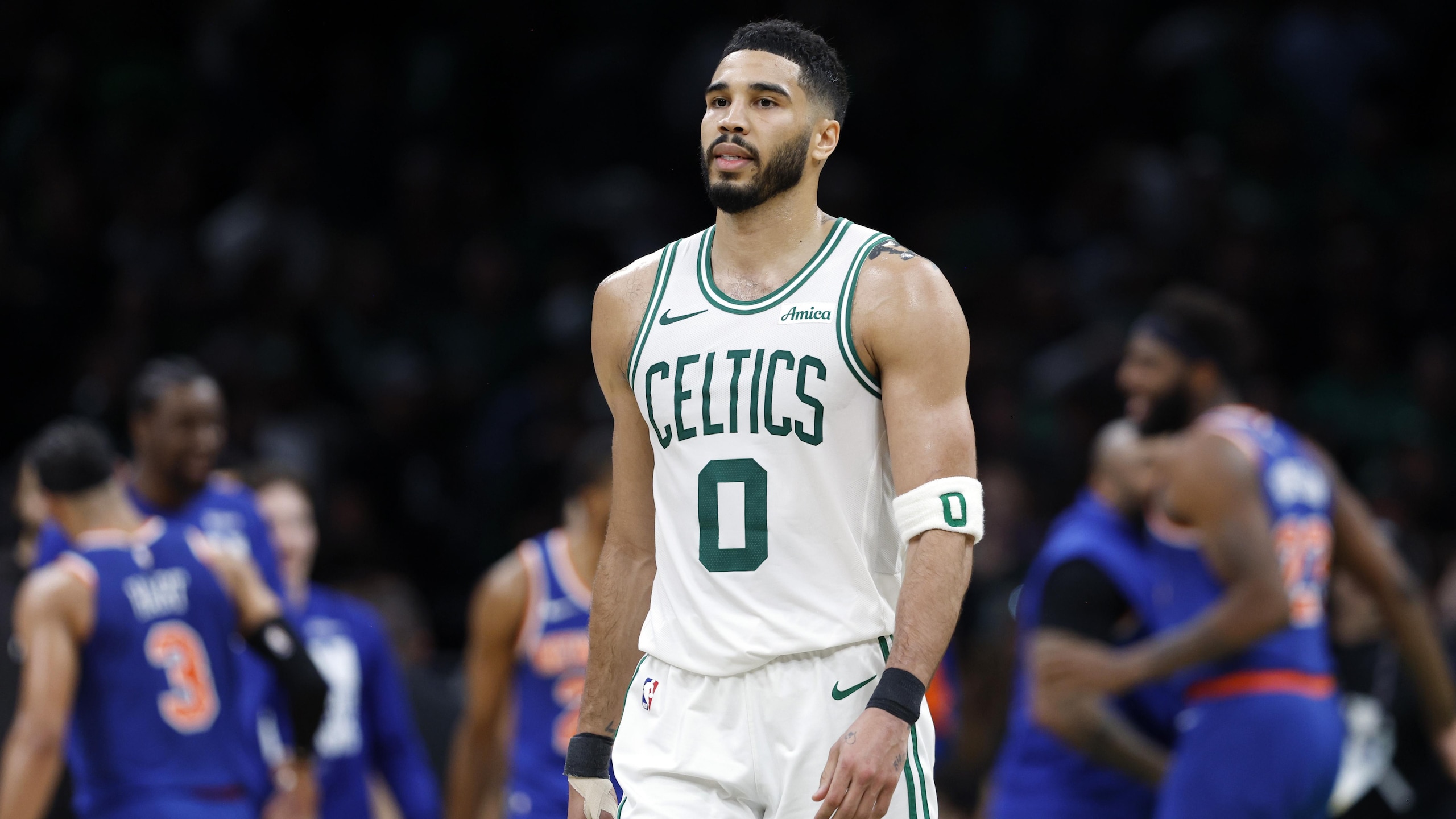 Celtics go cold from long distance as Knicks erase 20-point deficit in second half, win Game 1 in overtime