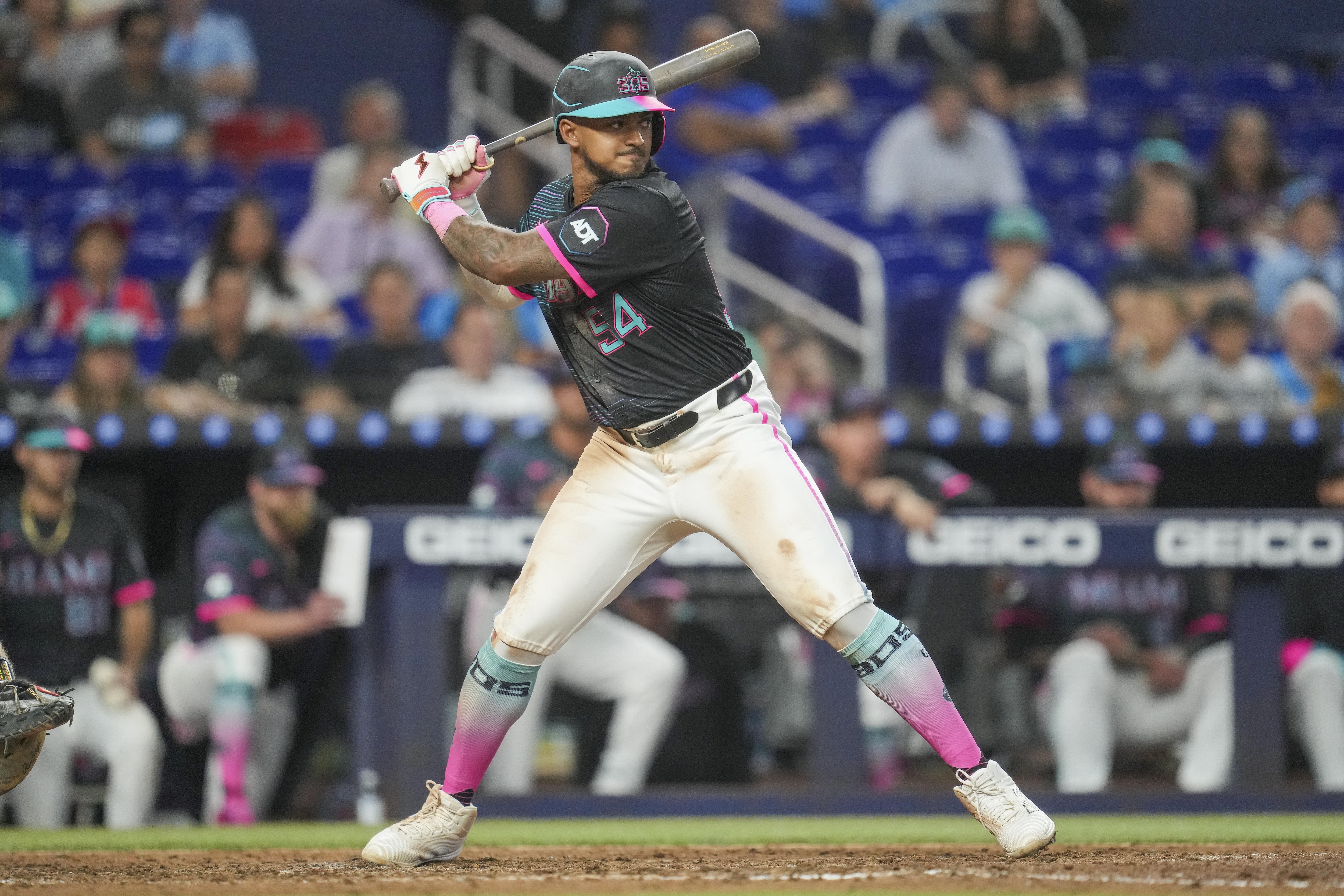 Athletics v Miami Marlins