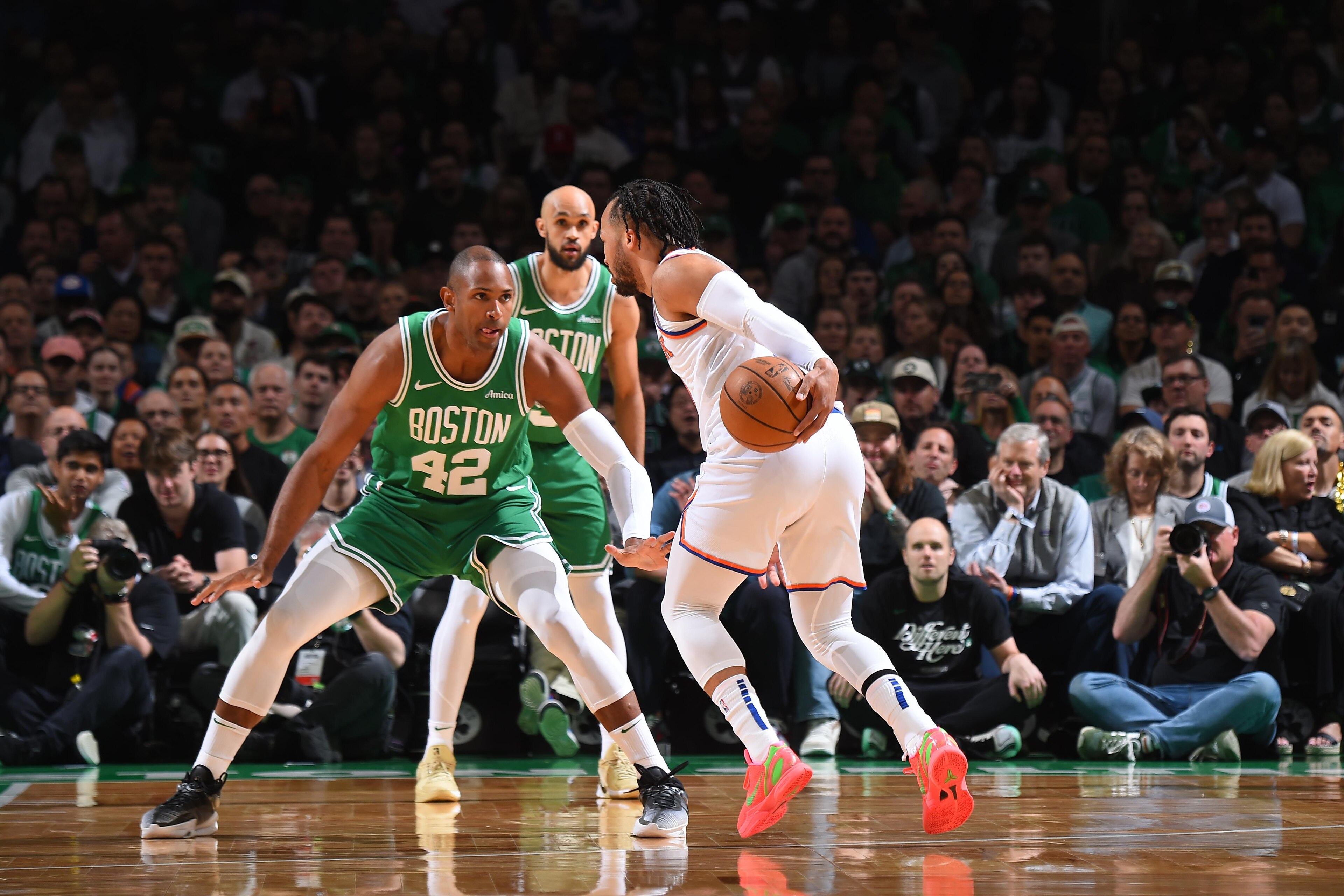 2025 NBA Playoffs - New York Knicks v Boston Celtics - Game Two