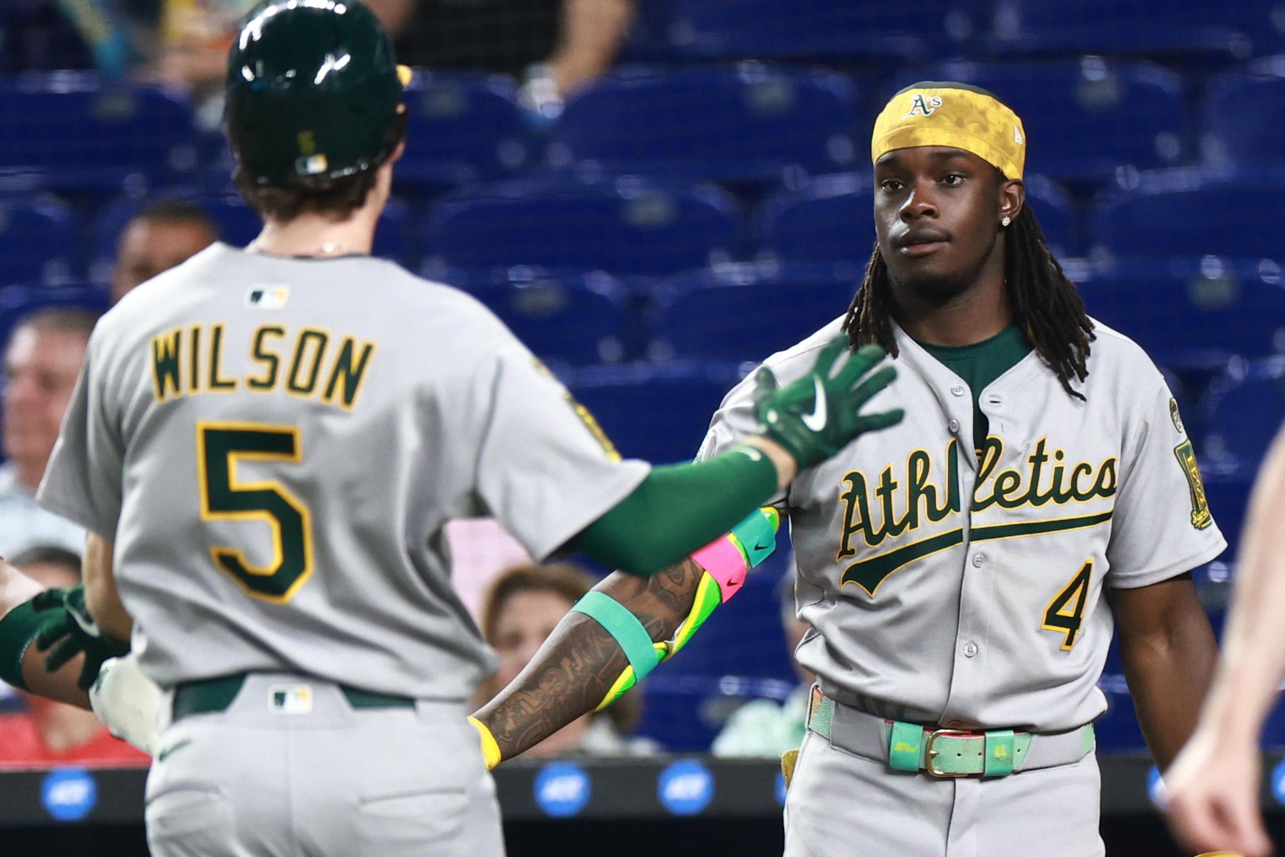 Athletics v Miami Marlins