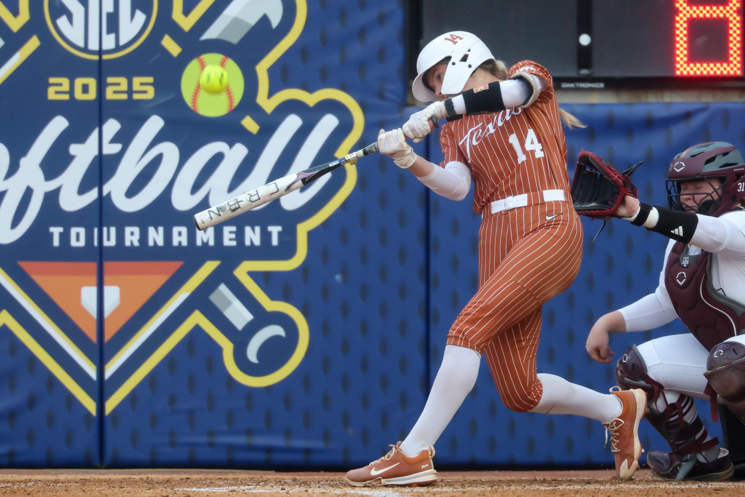COLLEGE SOFTBALL: MAY 09 SEC Softball Championship Semifinals - Texas vs Texas A&M COLLEGE SOFTBALL: MAY 09 SEC Softball Championship Semifinals - Texas vs Texas A&M