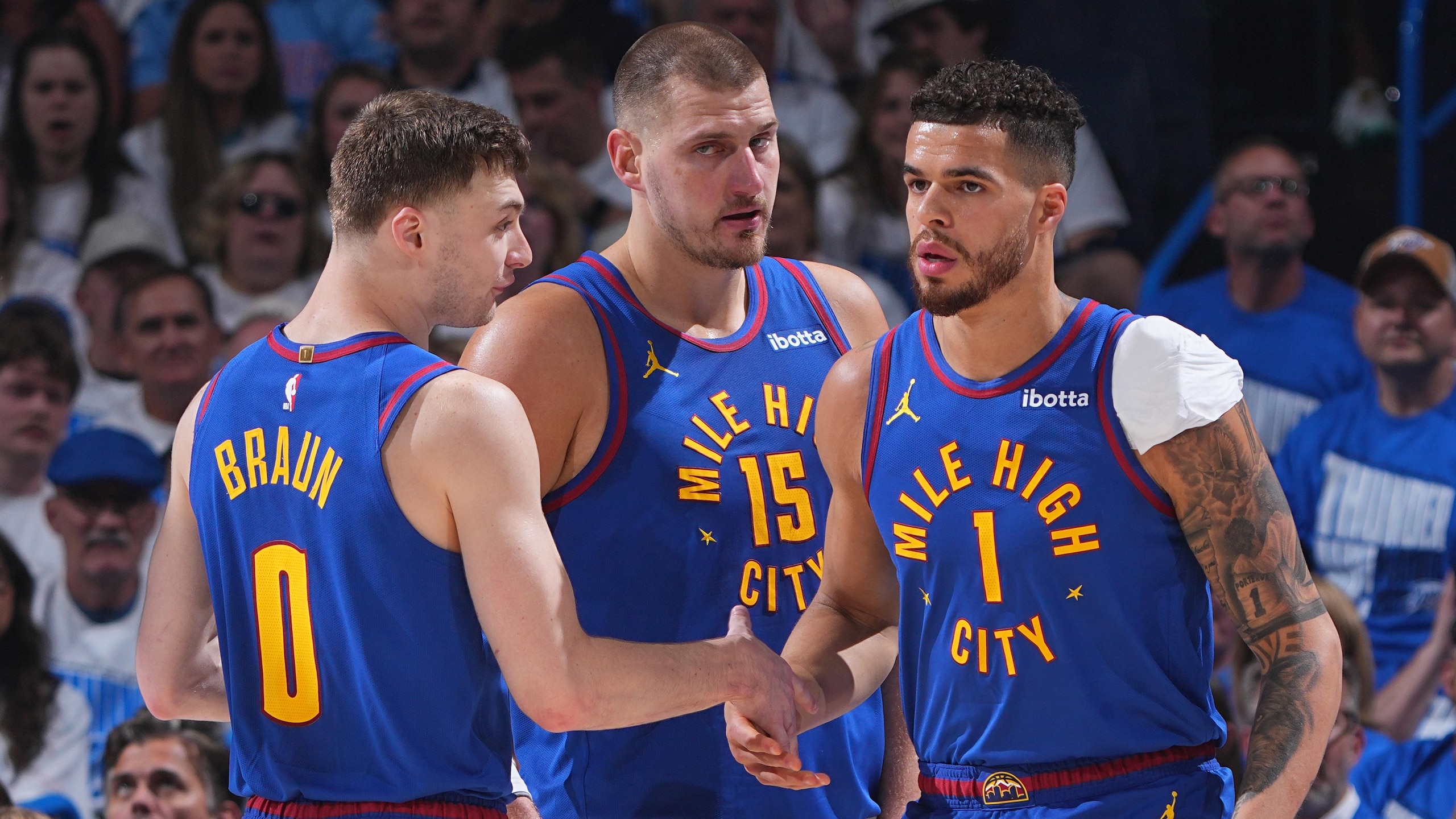 2025 NBA Playoffs - Denver Nuggets v Oklahoma City Thunder - Game Five 2025 NBA Playoffs - Denver Nuggets v Oklahoma City Thunder - Game Five