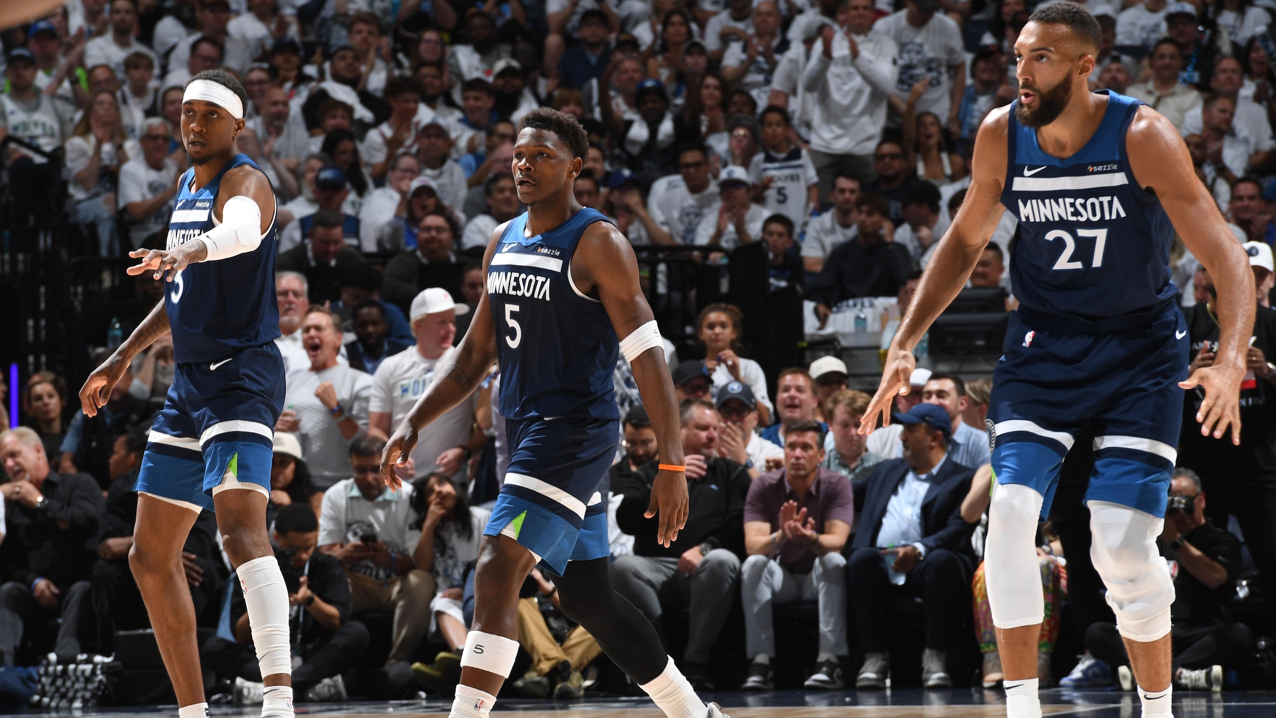2025 NBA Playoffs - Golden State Warriors v Minnesota Timberwolves - Game 5 2025 NBA Playoffs - Golden State Warriors v Minnesota Timberwolves - Game 5