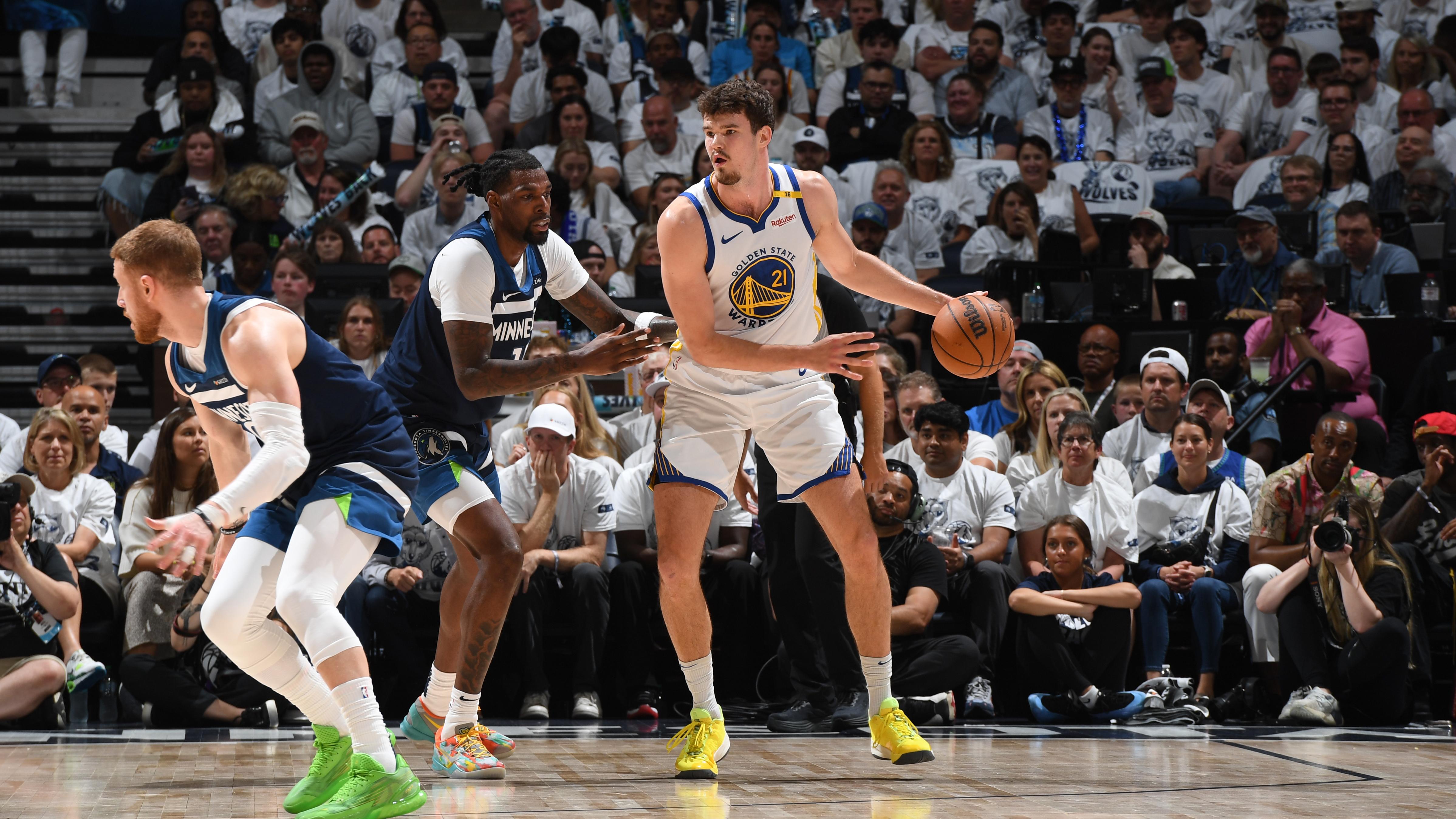 2025 NBA Playoffs - Golden State Warriors v Minnesota Timberwolves - Game 5