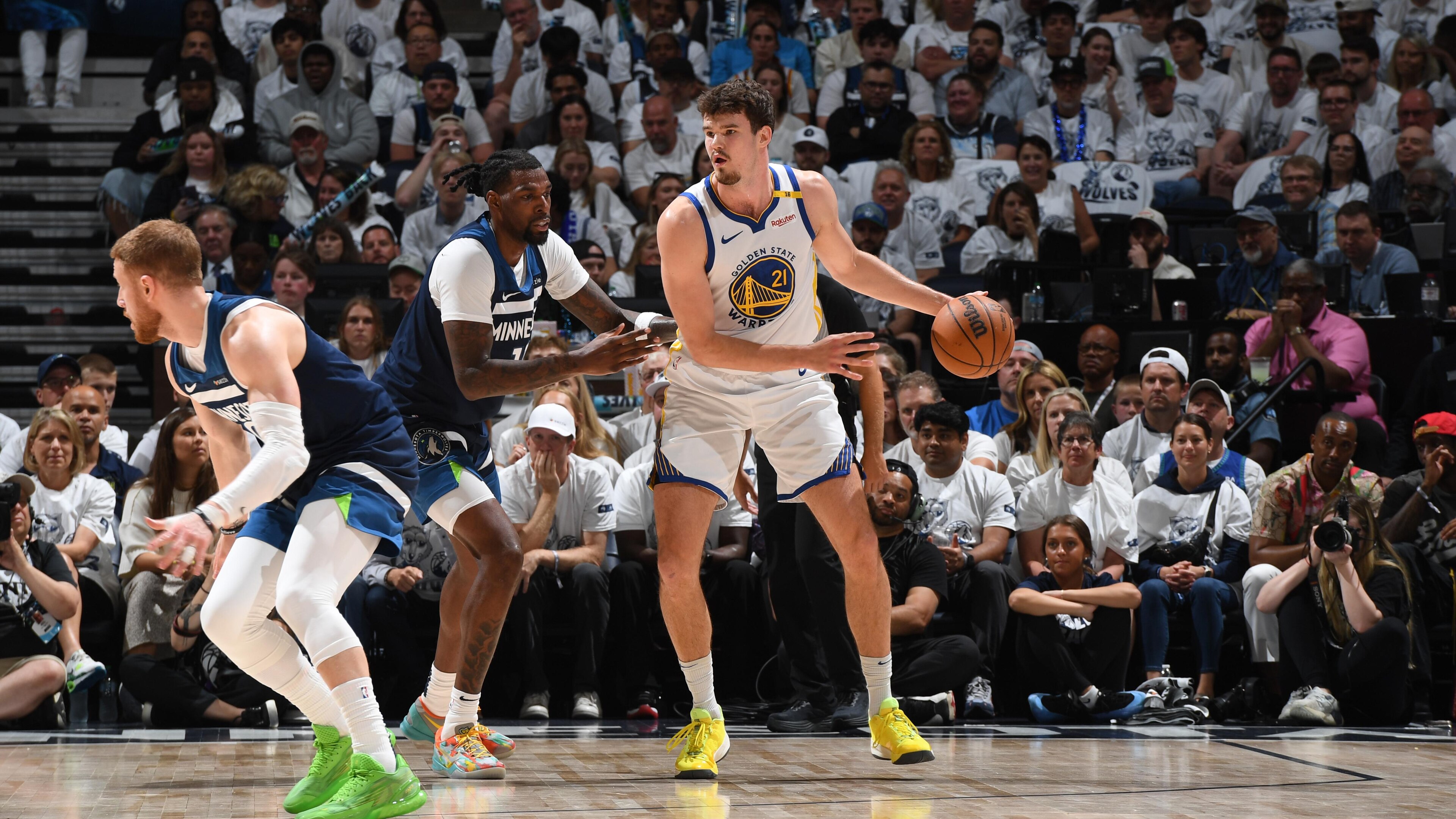 2025 NBA Playoffs - Golden State Warriors v Minnesota Timberwolves - Game 5