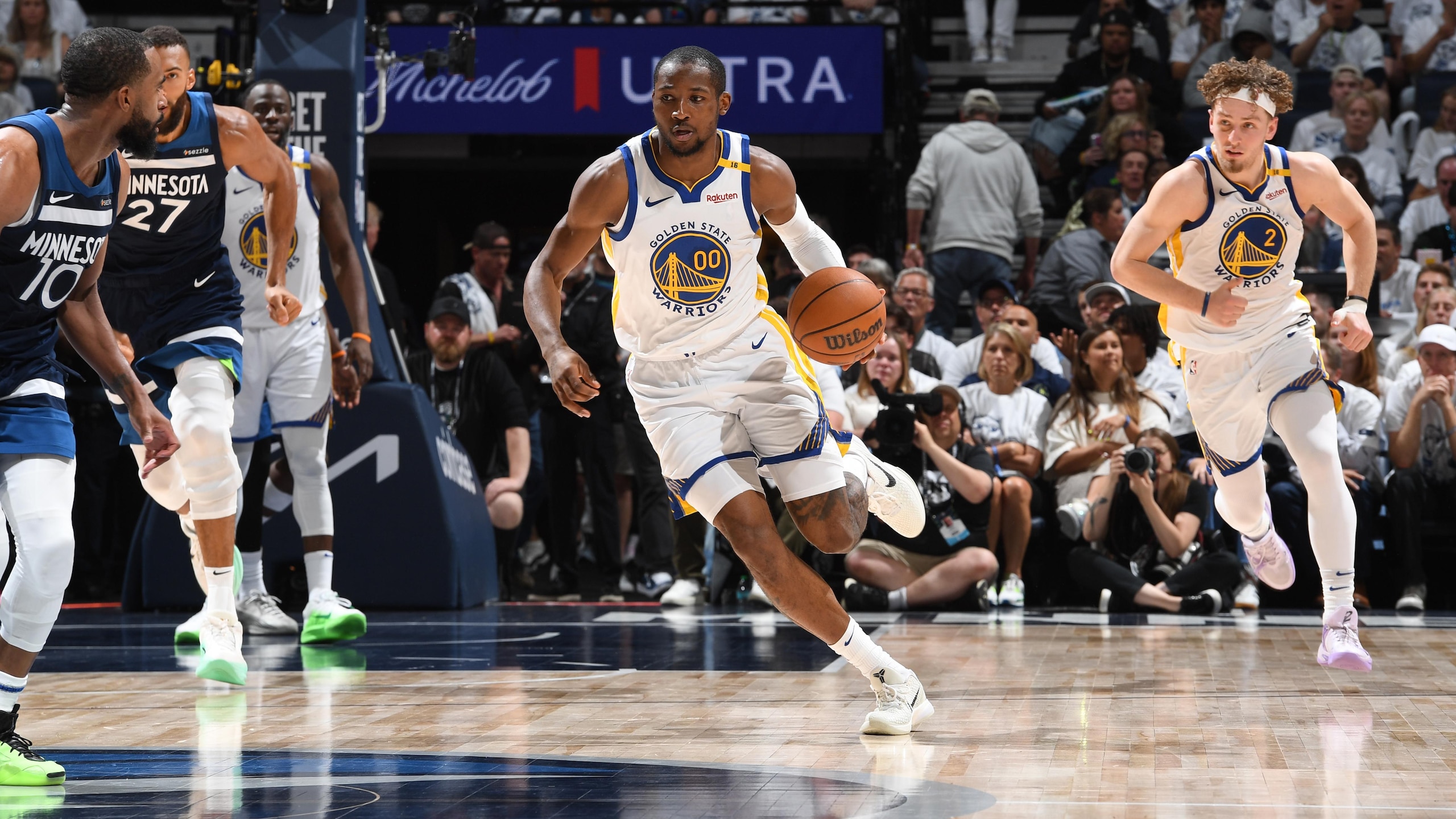 2025 NBA Playoffs - Golden State Warriors v Minnesota Timberwolves - Game 5
