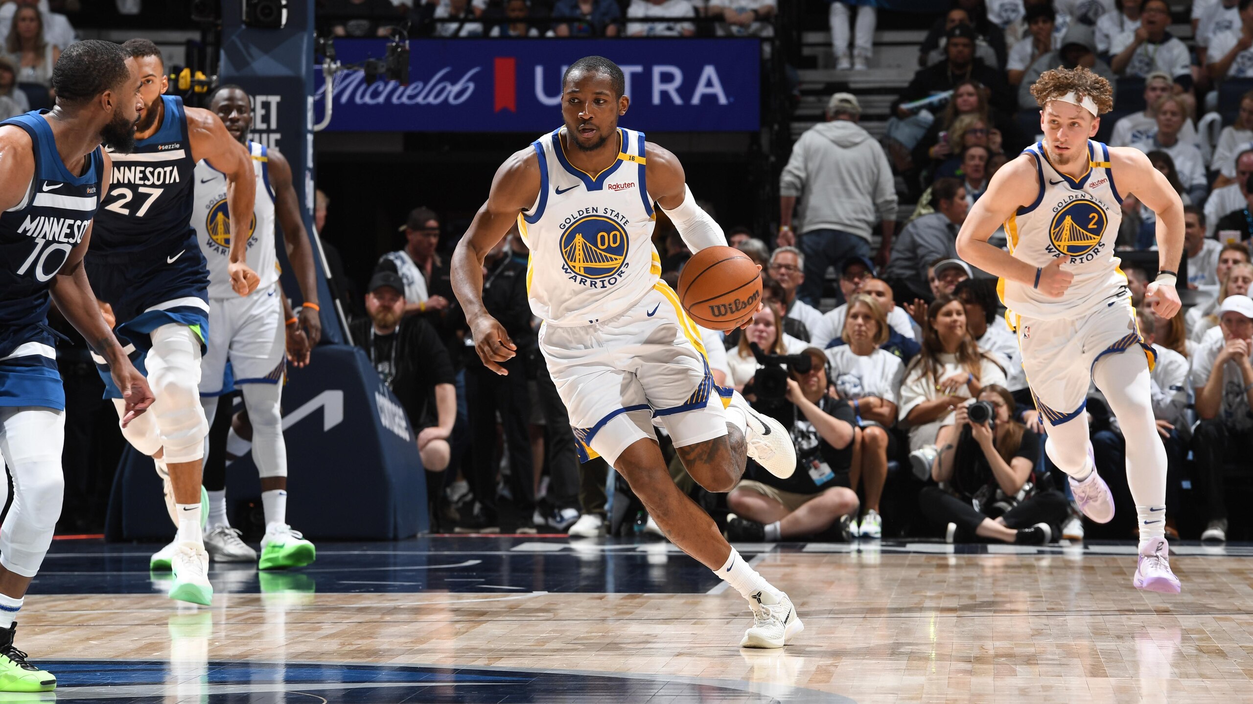 2025 NBA Playoffs - Golden State Warriors v Minnesota Timberwolves - Game 5