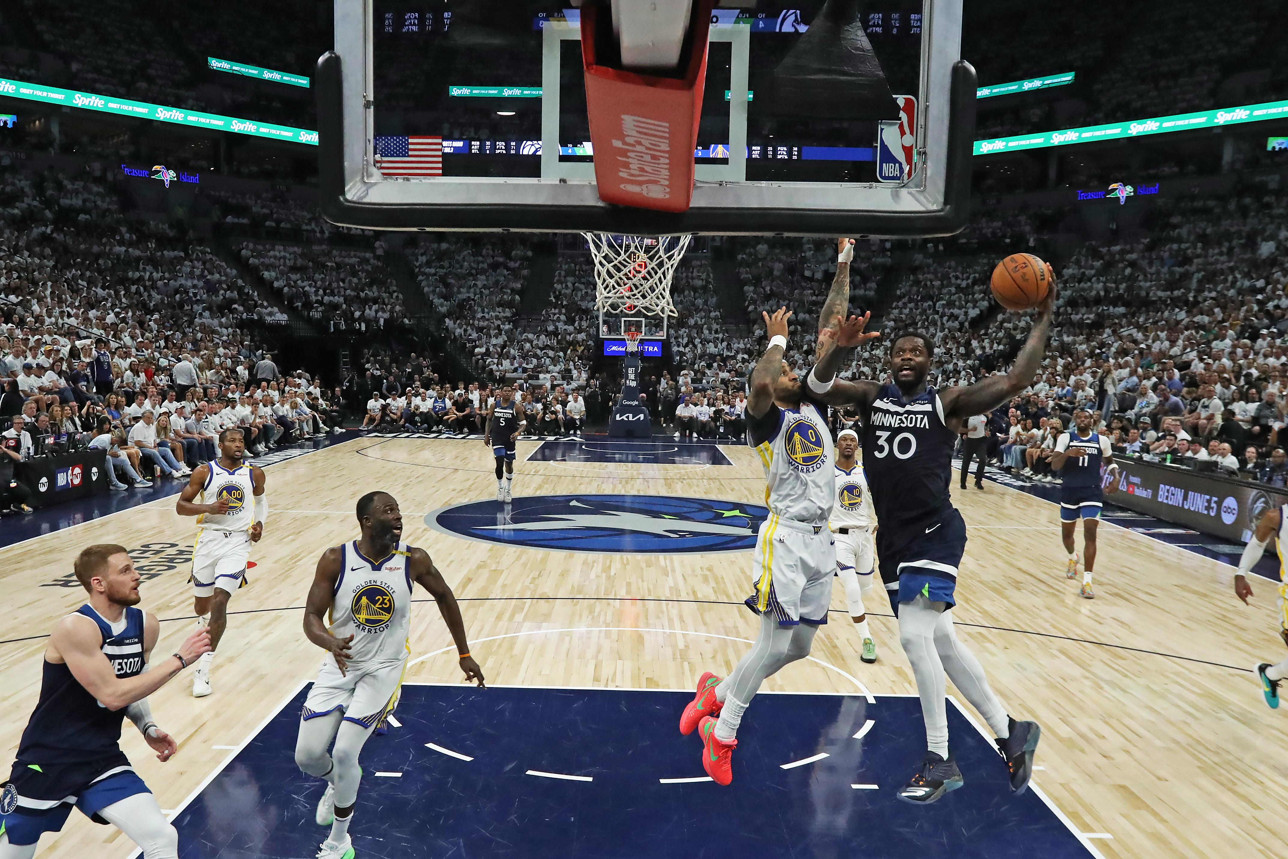 2025 NBA Playoffs - Golden State Warriors v Minnesota Timberwolves - Game Five