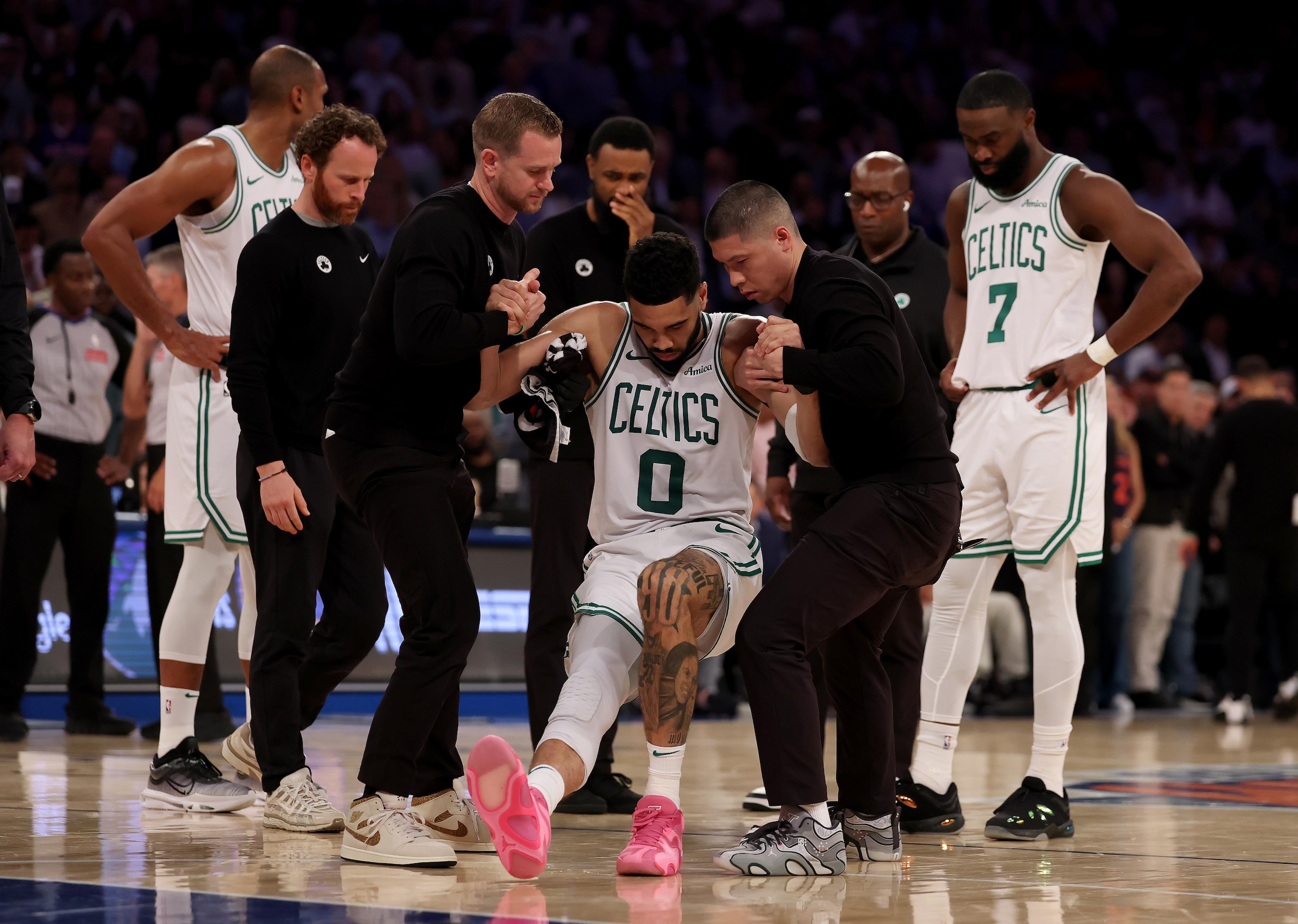 Boston Celtics v New York Knicks - Game Four Boston Celtics v New York Knicks - Game Four