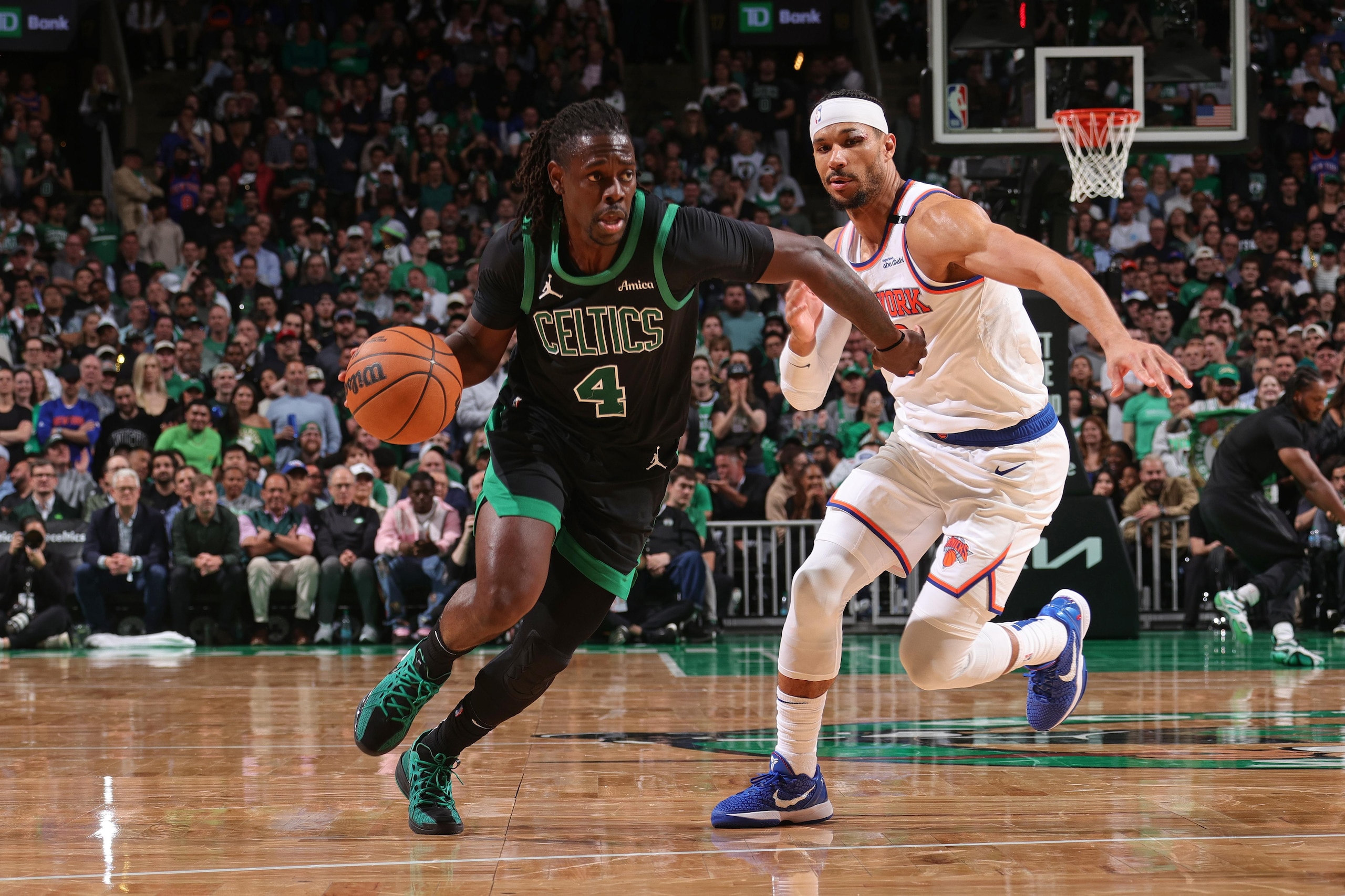 2025 NBA Playoffs - New York Knicks v Boston Celtics - Game Five